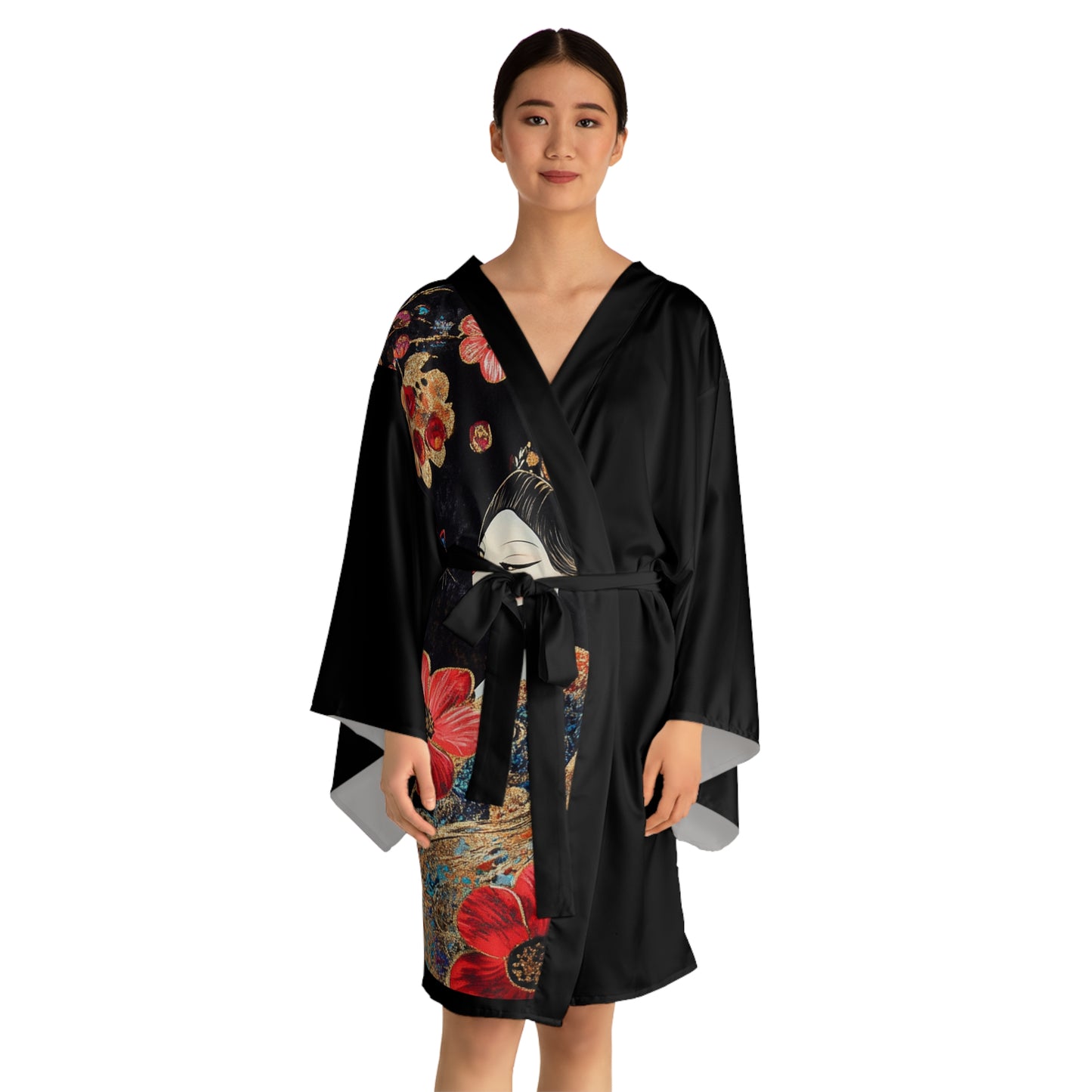 Geisha Cat Kimono Robe