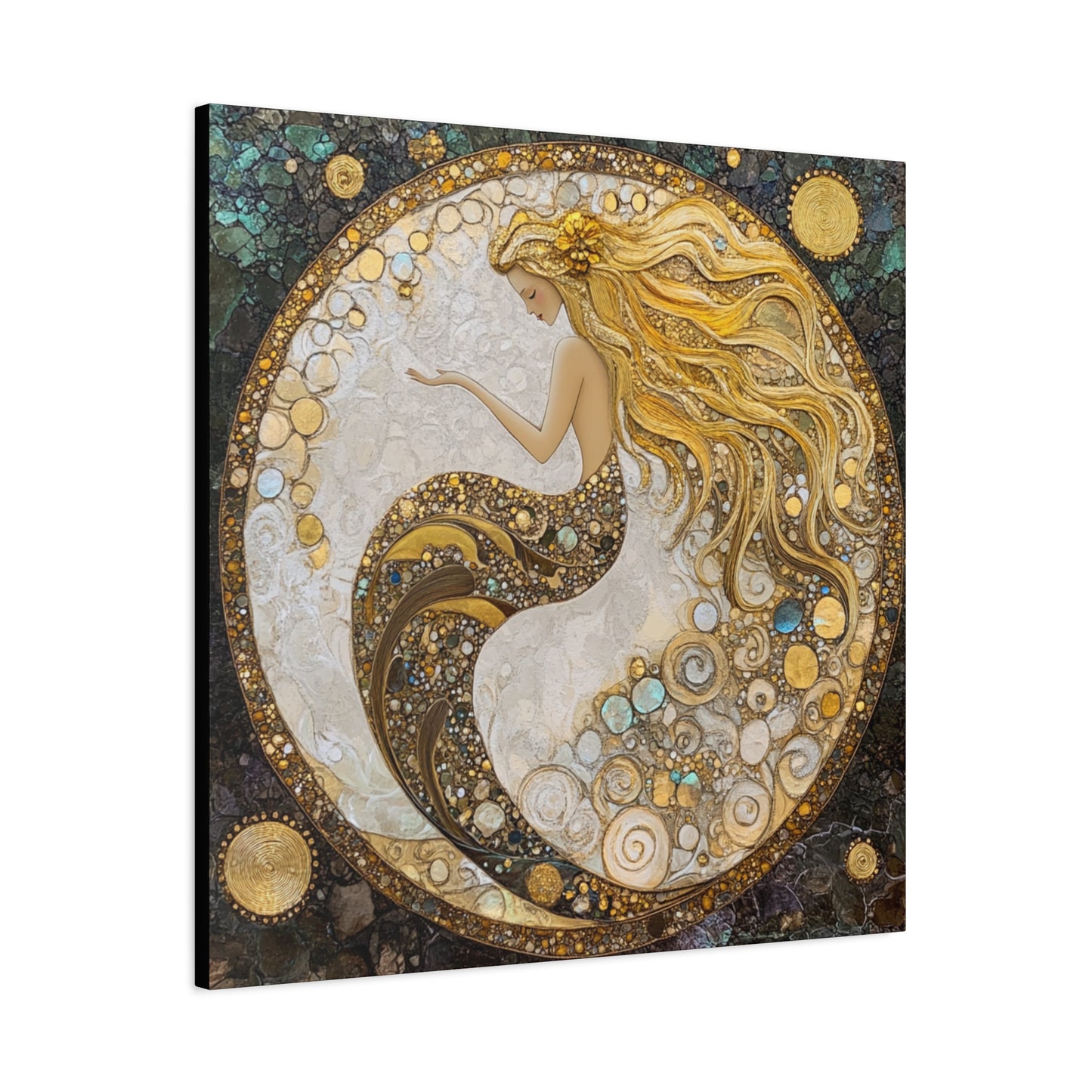 Artistic Mermaid Canvas Wall Art, Coastal Decor, Beach House Wall Art, Home Decoration, Unique Gift for Sea Lovers