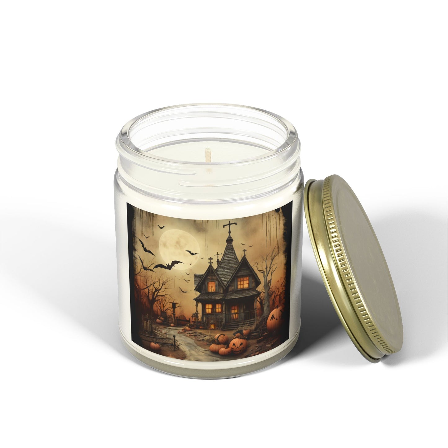 Halloween Haunted House Scented Candle | Spooky Home Decor, Gifts for Fall, Aromatherapy Candle, Unique Candle for Halloween