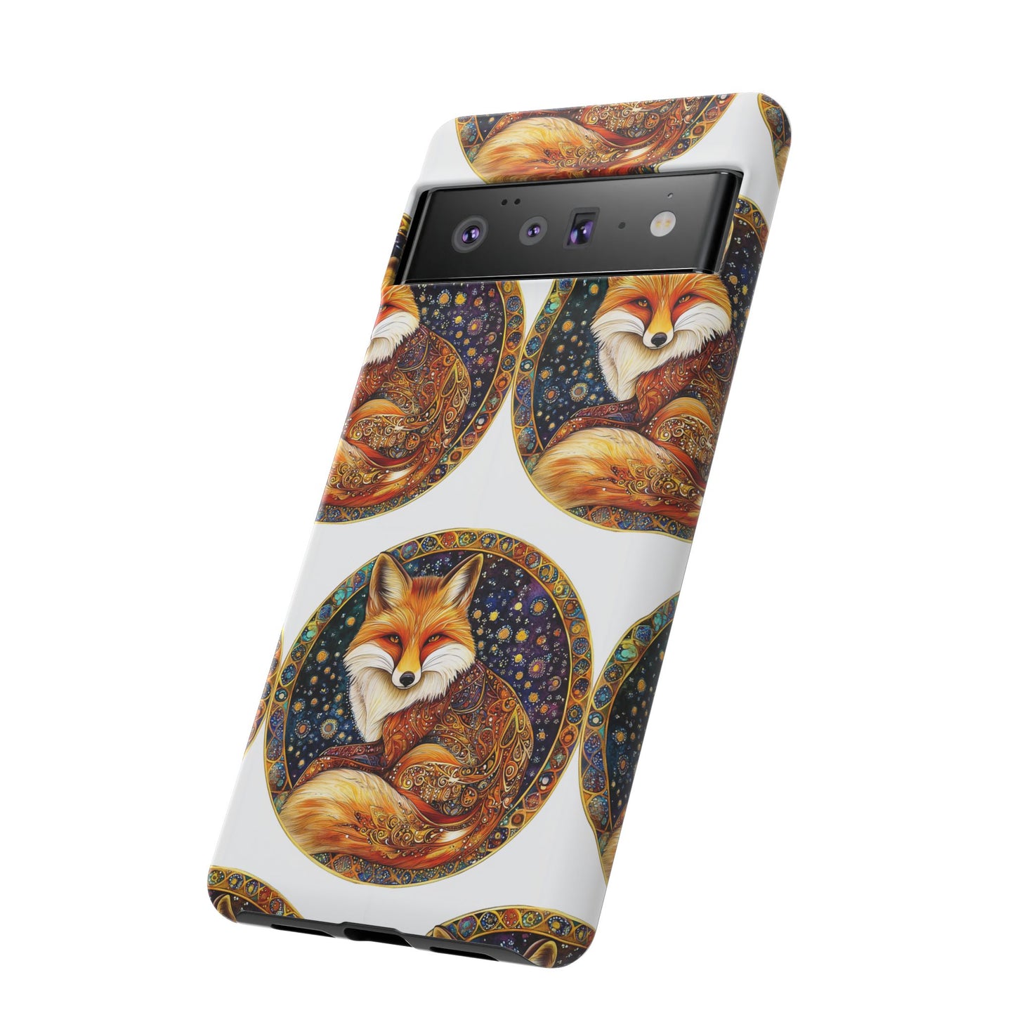 Artistic Fox Phone Case, Tough Phone Cover, Unique Gift for Animal Lovers, Stylish Tech Accessory, Nature-Inspired Decor