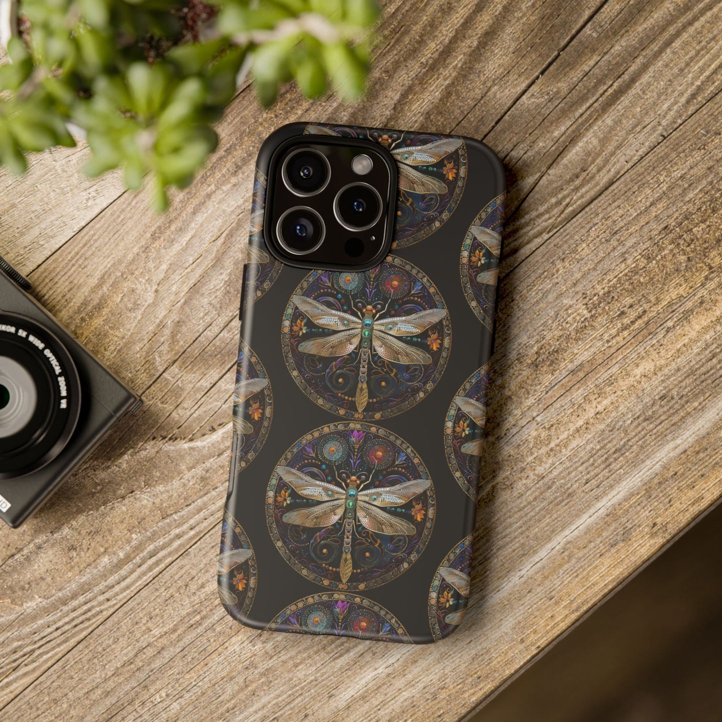 Dragonfly Phone Case, Tough Phone Cover, Artistic Cell Phone Accessory, Gift for Nature Lovers, Unique Phone Protector