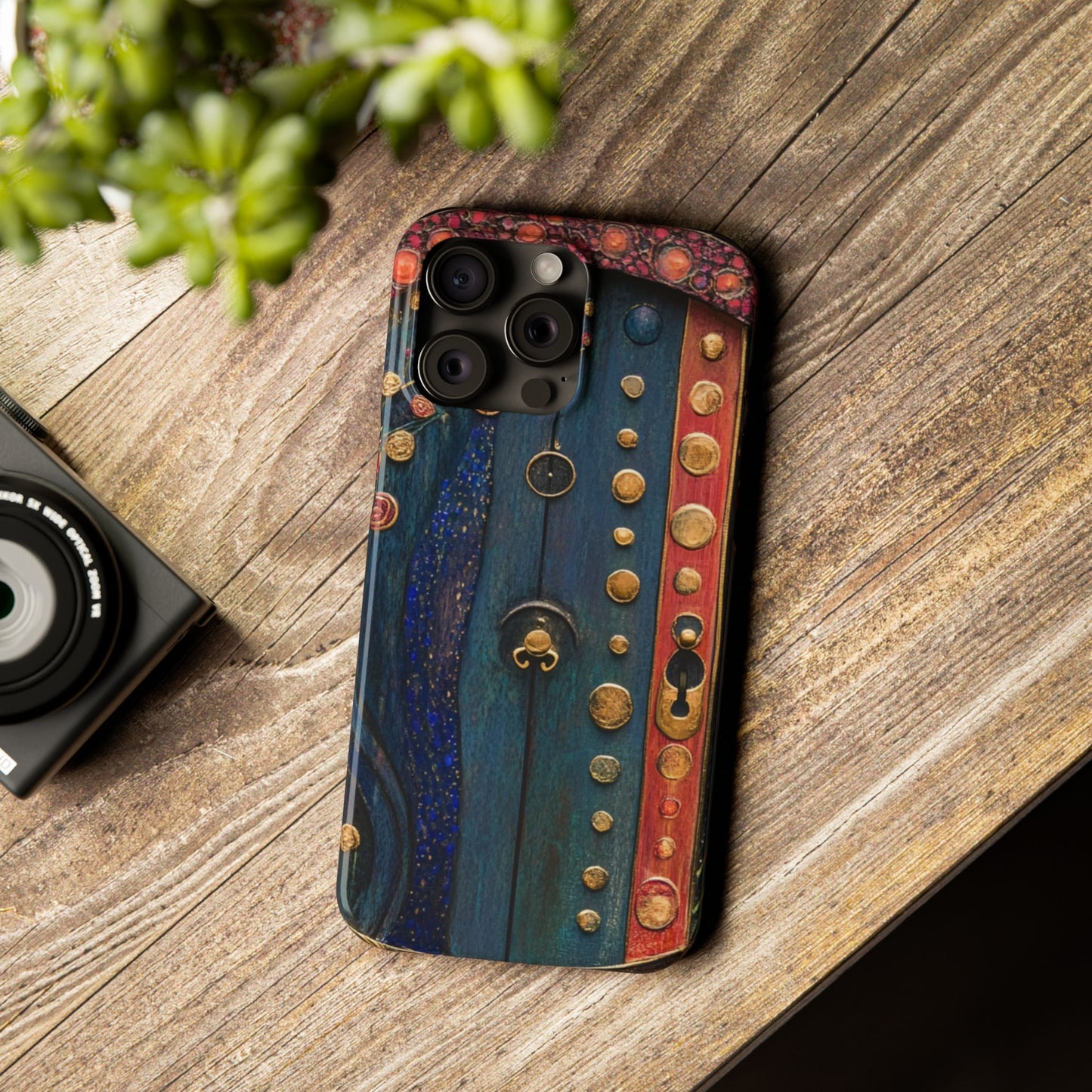 Fairy Door Artistic Slim Phone Cases, Unique Phone Cover, Gift for Art Lovers, Decorative Case, Phone Accessory