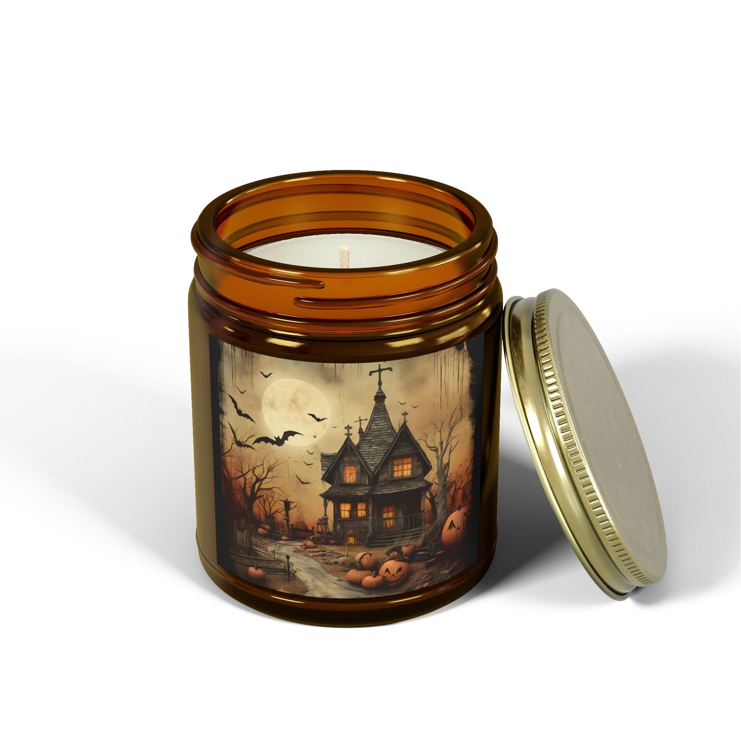 Halloween Haunted House Scented Candle | Spooky Home Decor, Gifts for Fall, Aromatherapy Candle, Unique Candle for Halloween