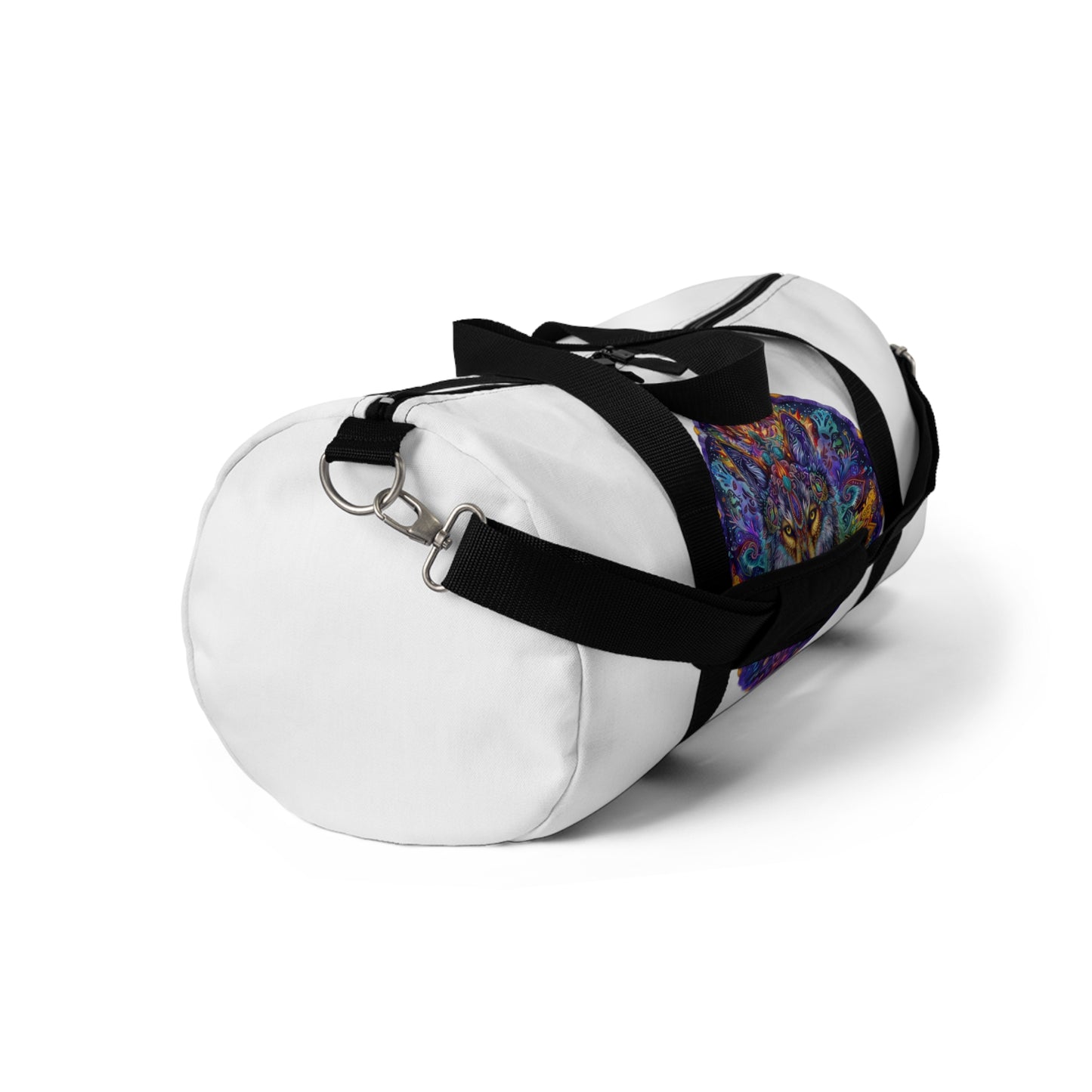 Colorful Wolf Design Duffel Bag | Travel Bag, Gym Bag, Weekend Getaway, Animal Lover Gift, Bohemian Style