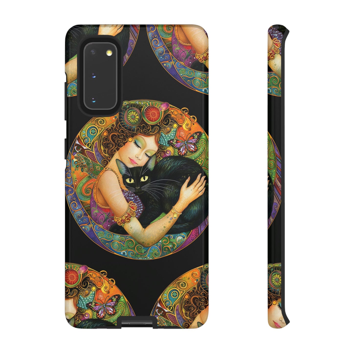 Tough Cases Phone Case, Colorful Protective Cover for Cat Lovers, Trendy Gift for Birthdays, Unique Art Phone Accessories