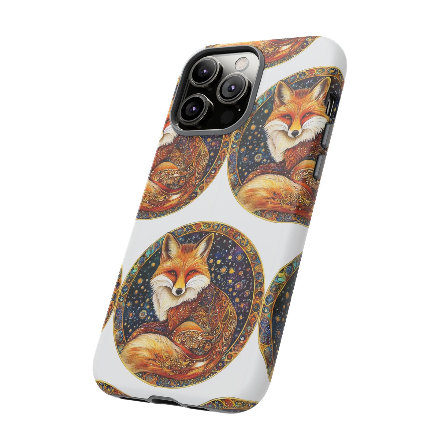 Artistic Fox Phone Case, Tough Phone Cover, Unique Gift for Animal Lovers, Stylish Tech Accessory, Nature-Inspired Decor