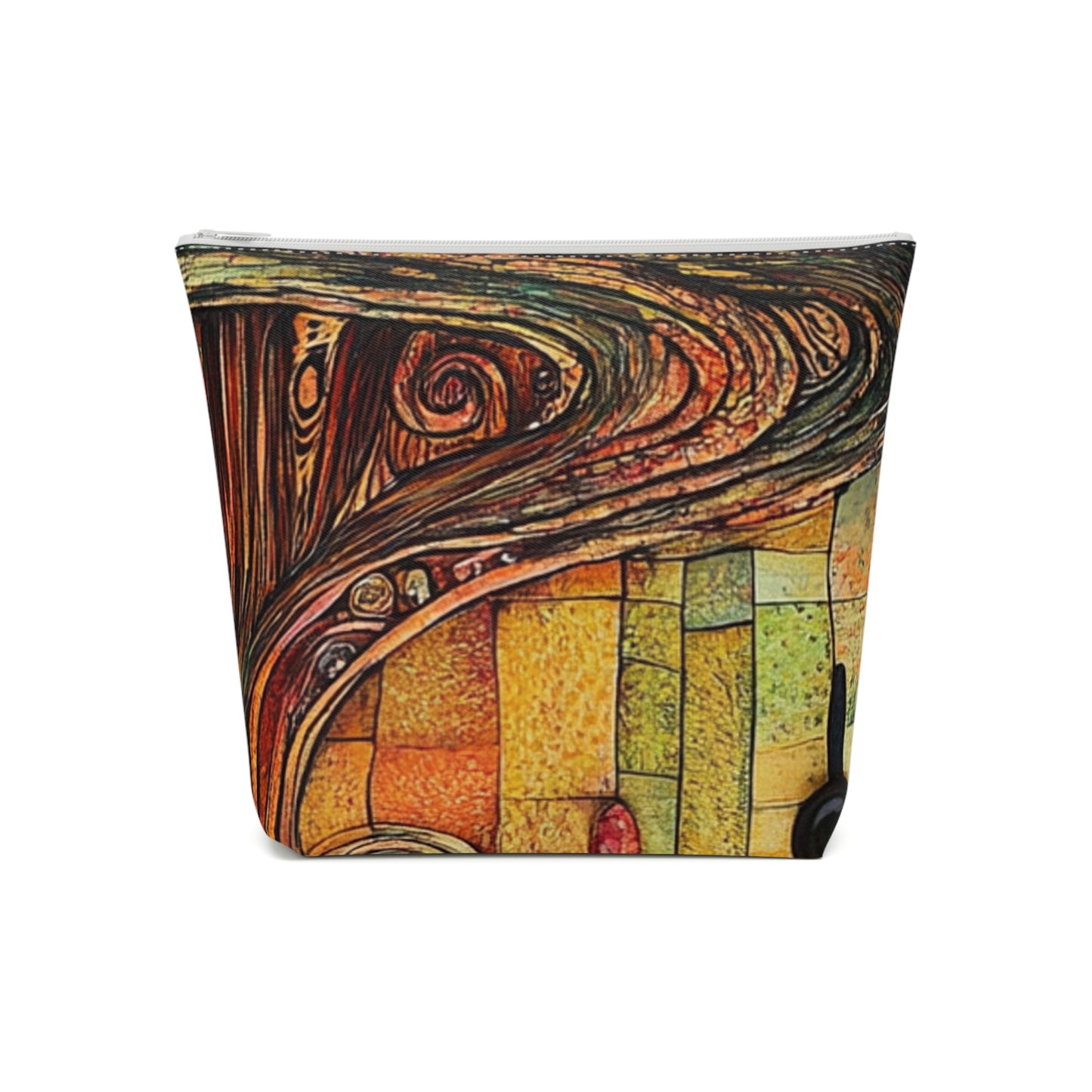 Fairy Door Artistic Cotton Cosmetic Bag, Colorful Art Pouch, Makeup Organizer, Travel Essentials, Gift for Her, Festival Ready