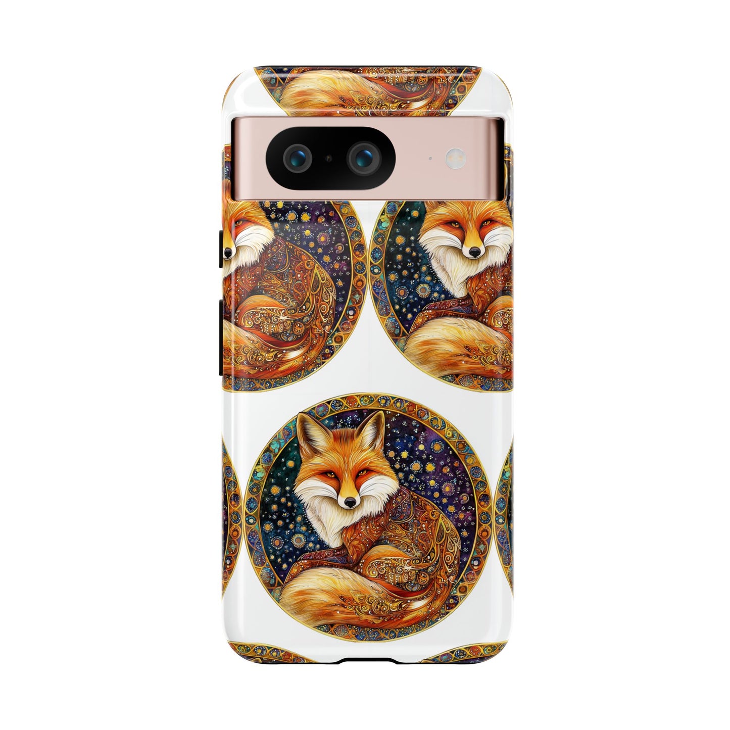 Artistic Fox Phone Case, Tough Phone Cover, Unique Gift for Animal Lovers, Stylish Tech Accessory, Nature-Inspired Decor