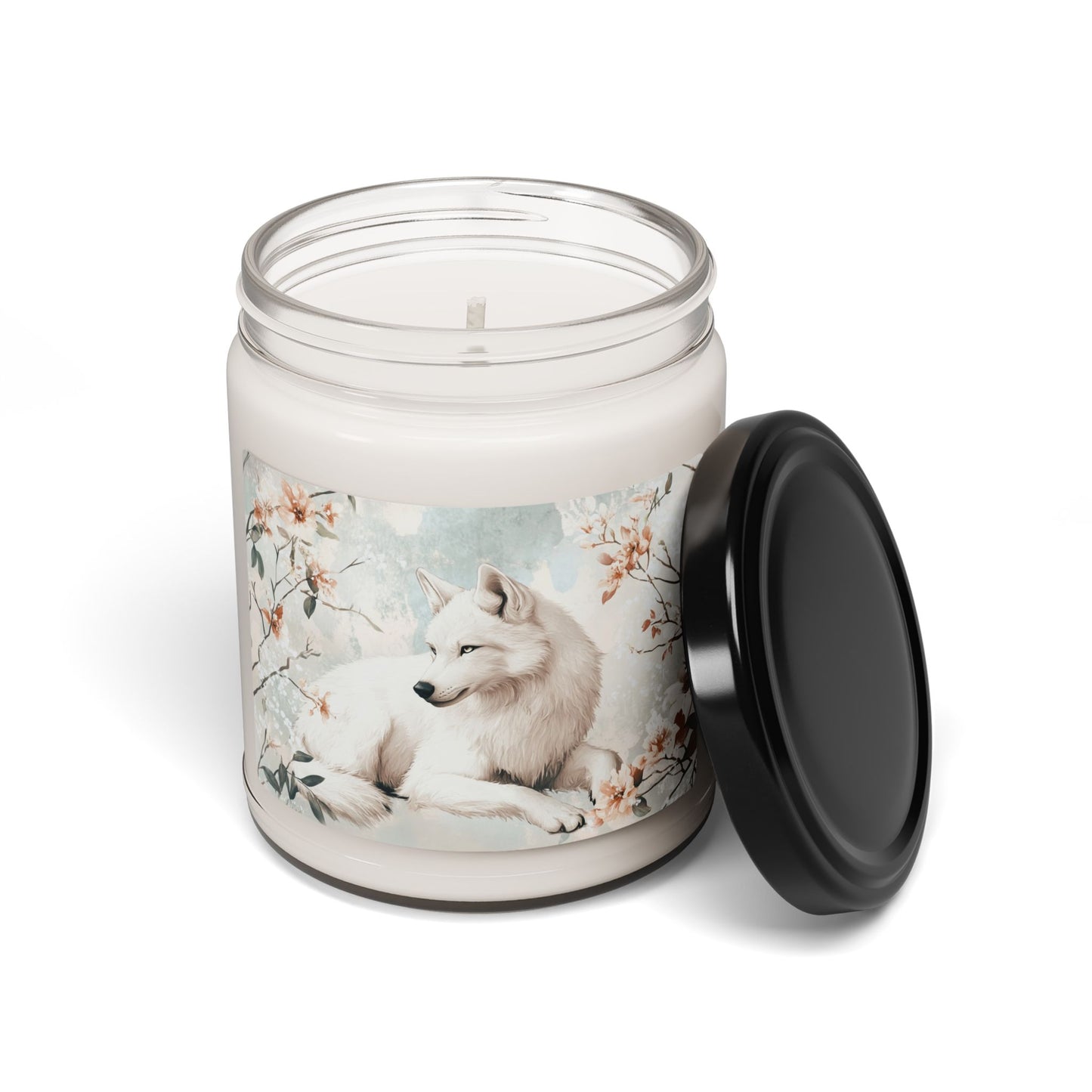 Serene Wolf Scented Candle | Cozy Home Decor, Aromatherapy Gift, Nature-Inspired Candle, Relaxation Essential, Pet Lover Gift