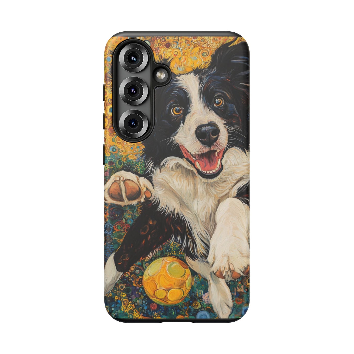 Border Collie Phone Case, Tough Cases, Pet Gifts, Customized Dog Accessories, Dog Mom Gift, Colorful Animal Artwork