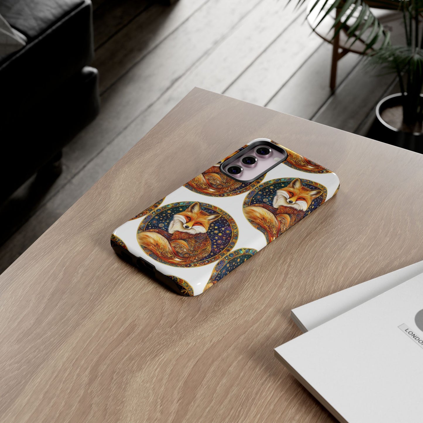 Artistic Fox Phone Case, Tough Phone Cover, Unique Gift for Animal Lovers, Stylish Tech Accessory, Nature-Inspired Decor