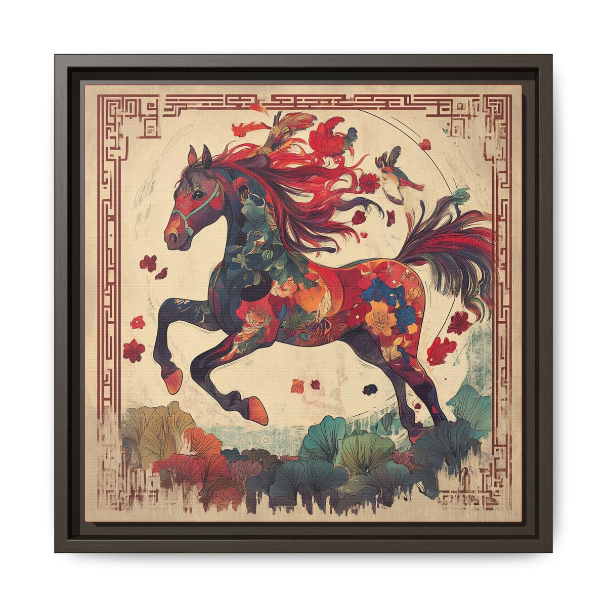 Year of the Horse Artwork Canvas Framed