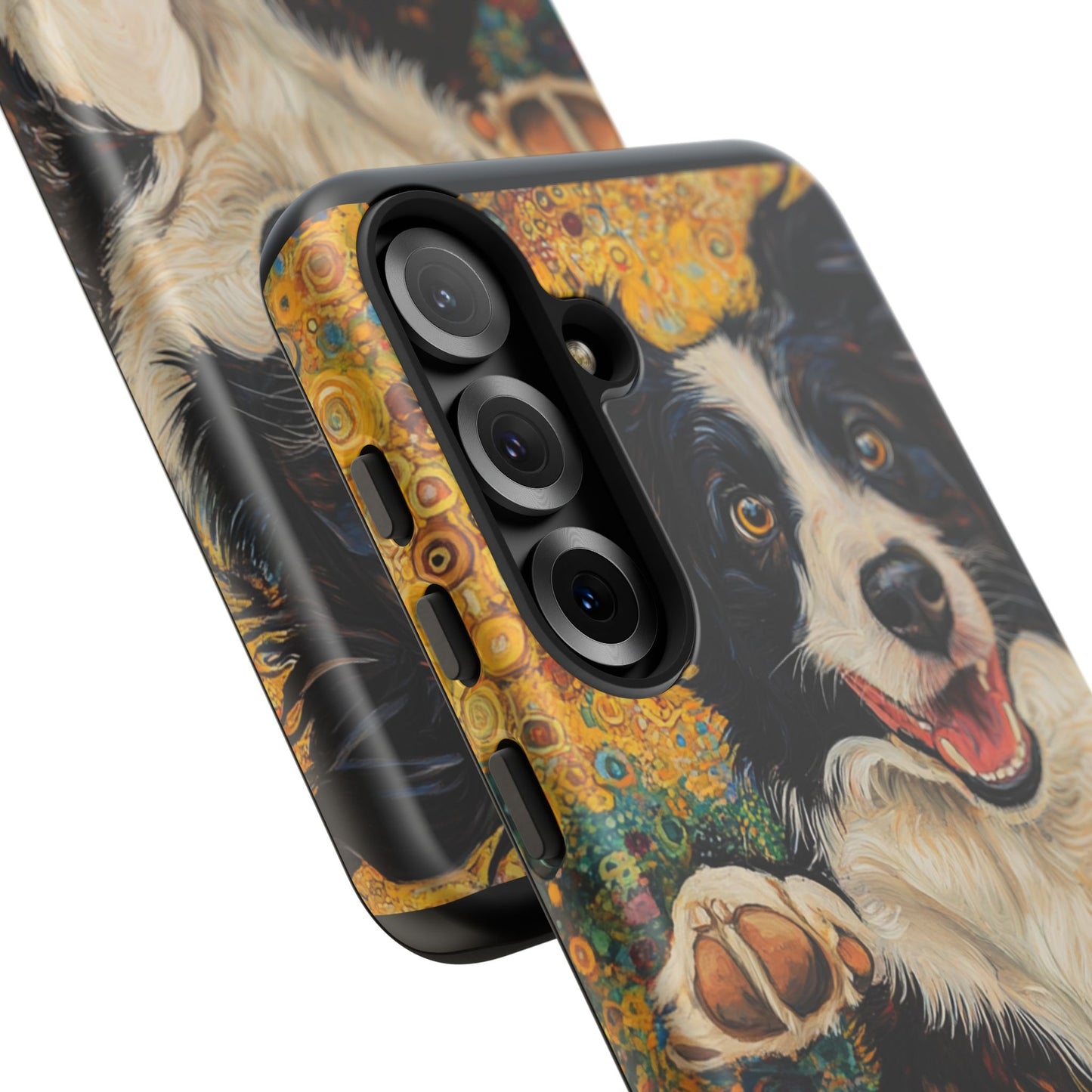 Border Collie Phone Case, Tough Cases, Pet Gifts, Customized Dog Accessories, Dog Mom Gift, Colorful Animal Artwork
