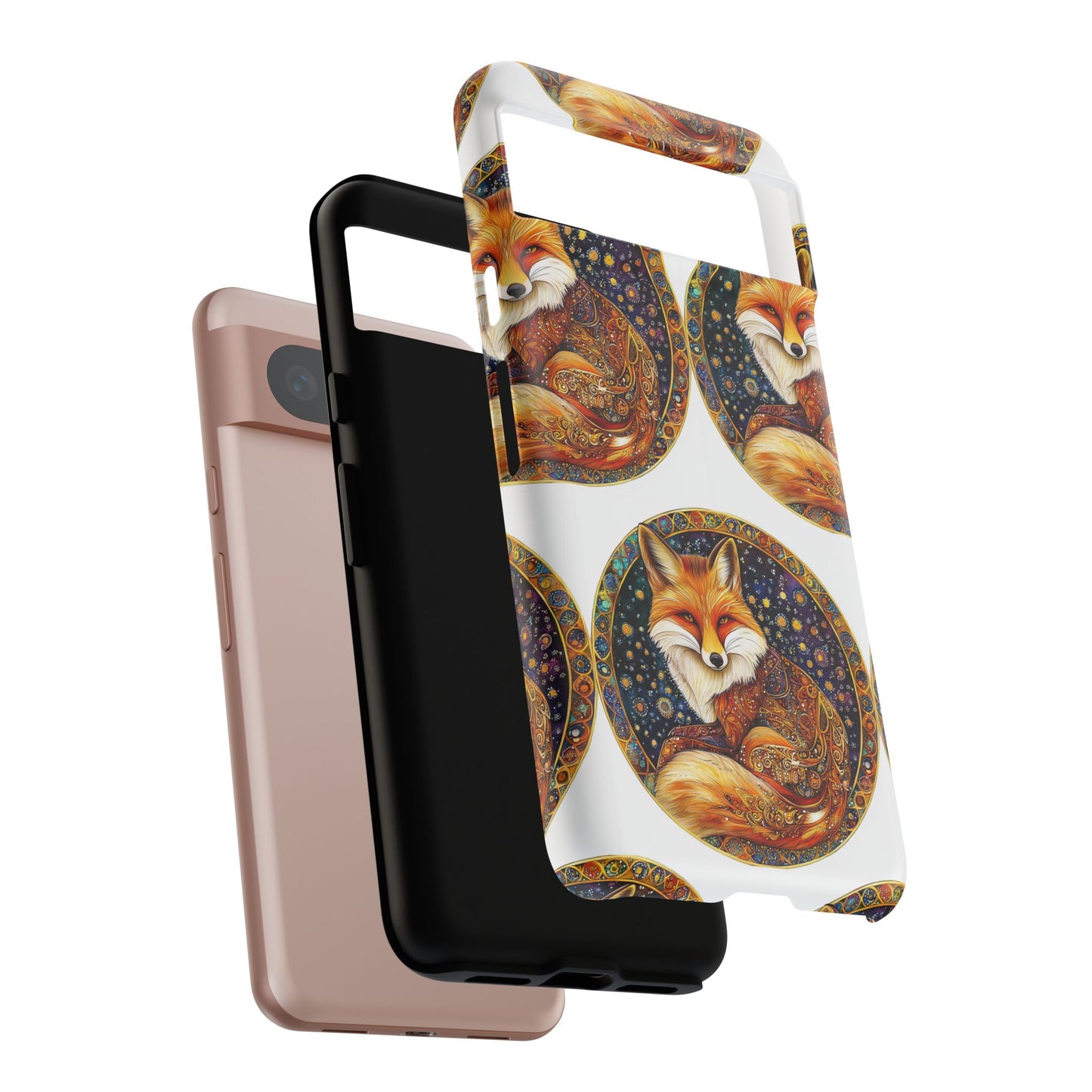 Artistic Fox Phone Case, Tough Phone Cover, Unique Gift for Animal Lovers, Stylish Tech Accessory, Nature-Inspired Decor