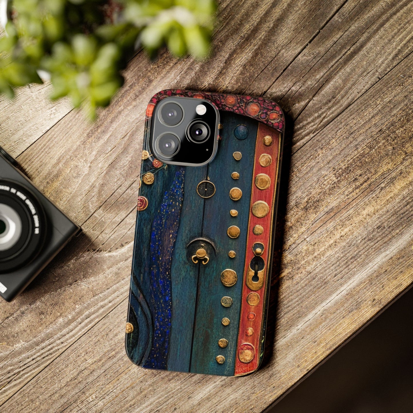 Fairy Door Artistic Slim Phone Cases, Unique Phone Cover, Gift for Art Lovers, Decorative Case, Phone Accessory