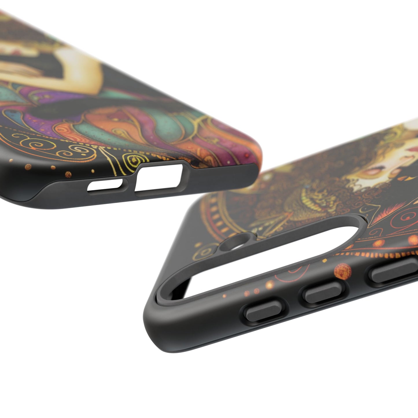 Artistic Phone Case for Cat Lovers, Tough Cases with Enchanting Design, Unique Gift for Birthdays, Holidays, and Celebrations
