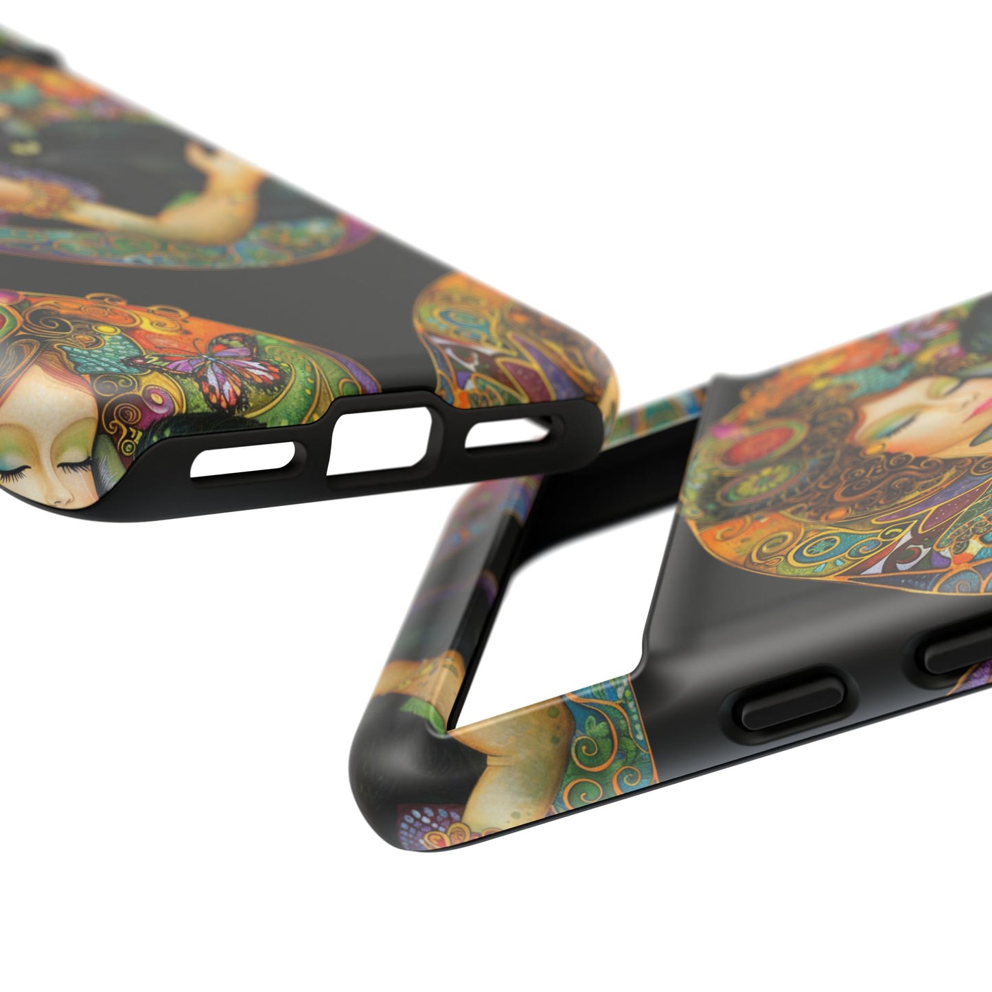 Tough Cases Phone Case, Colorful Protective Cover for Cat Lovers, Trendy Gift for Birthdays, Unique Art Phone Accessories