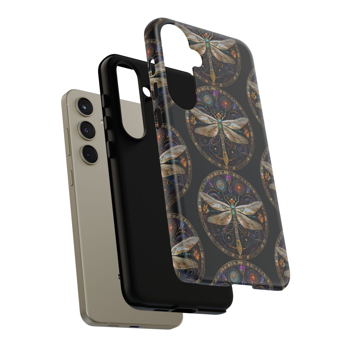 Dragonfly Phone Case, Tough Phone Cover, Artistic Cell Phone Accessory, Gift for Nature Lovers, Unique Phone Protector