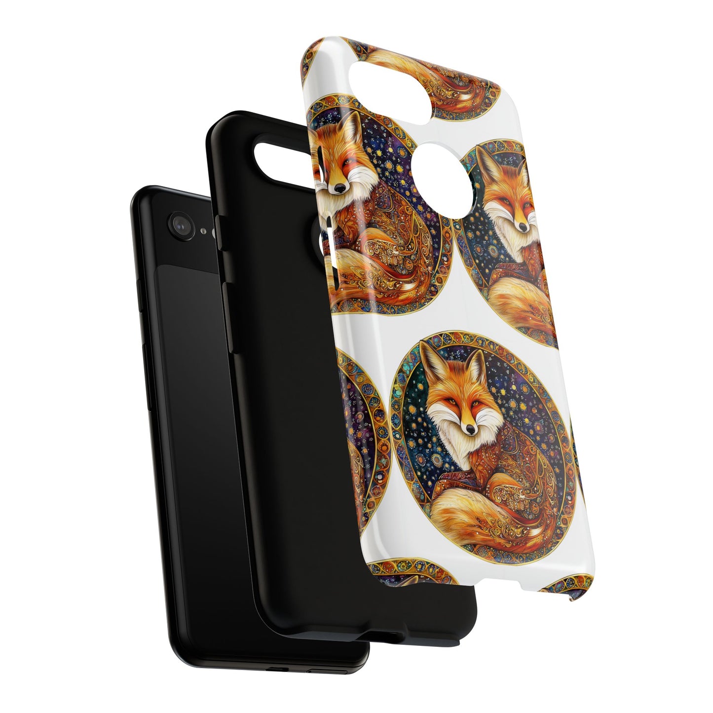 Artistic Fox Phone Case, Tough Phone Cover, Unique Gift for Animal Lovers, Stylish Tech Accessory, Nature-Inspired Decor