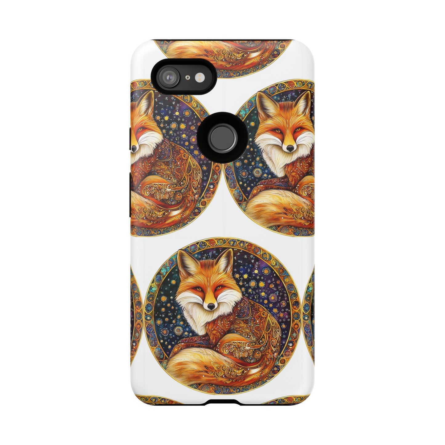 Artistic Fox Phone Case, Tough Phone Cover, Unique Gift for Animal Lovers, Stylish Tech Accessory, Nature-Inspired Decor
