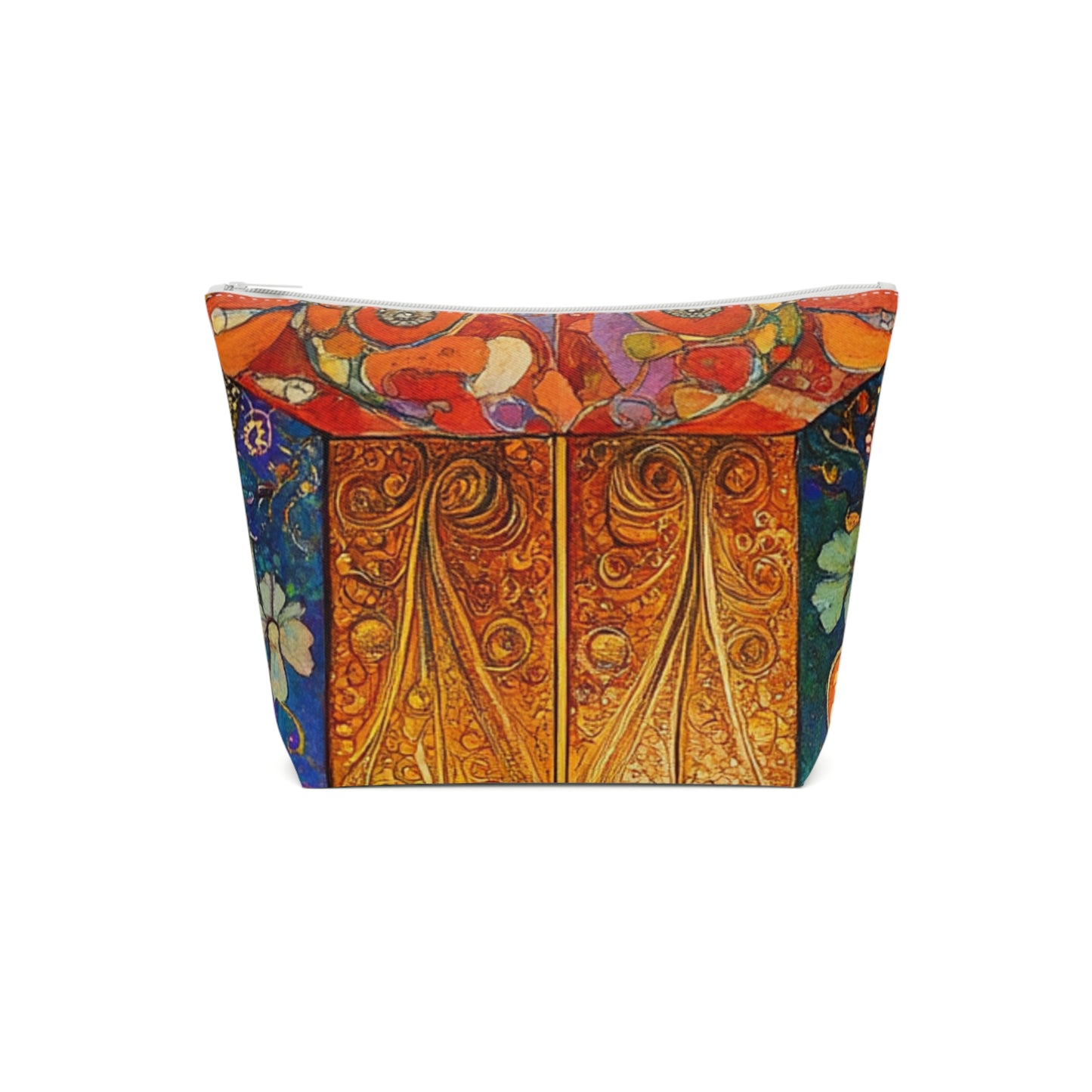 Colorful Floral Cosmetic Bag, Makeup Pouch, Travel Organizer, Gift for Her, Boho Style