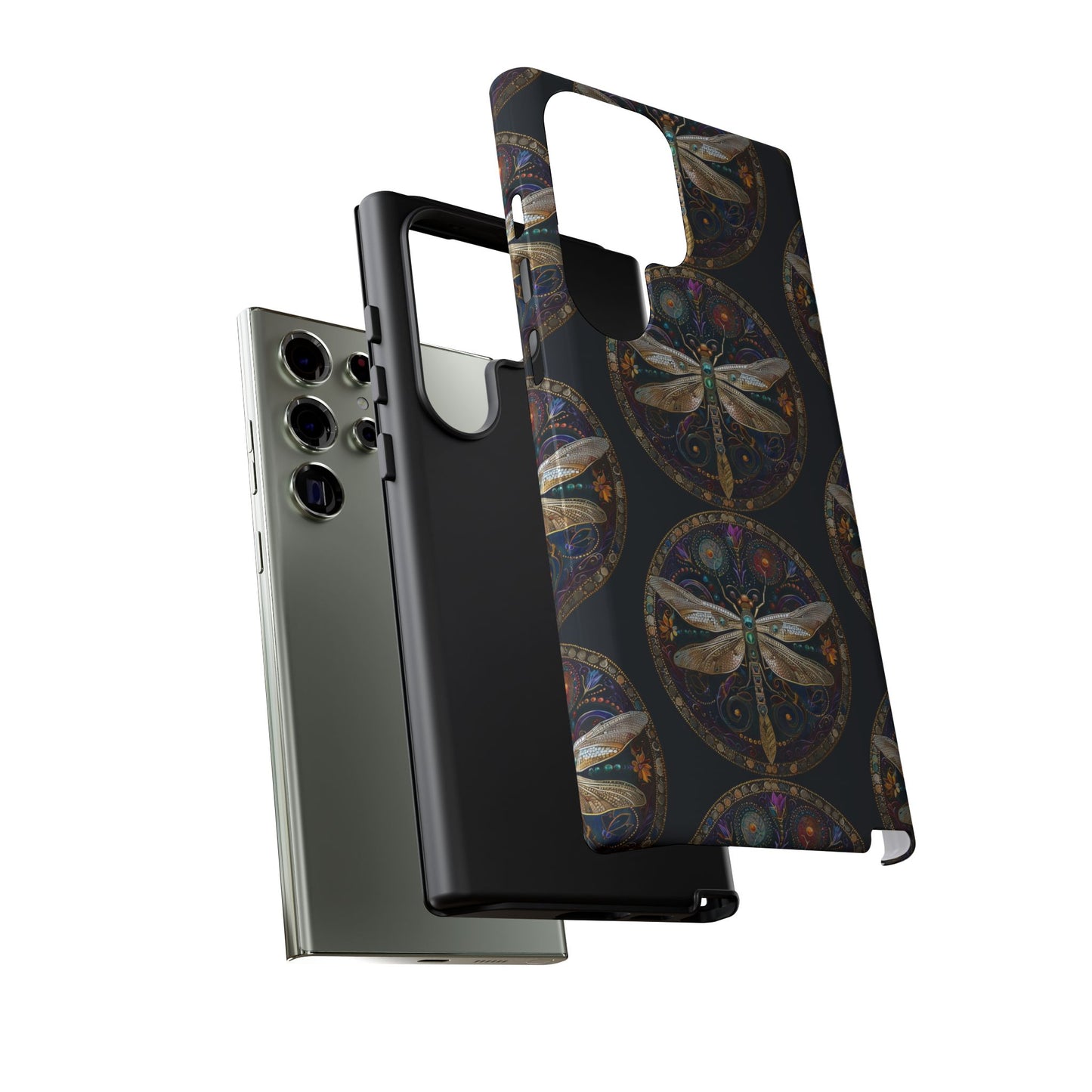 Dragonfly Phone Case, Tough Phone Cover, Artistic Cell Phone Accessory, Gift for Nature Lovers, Unique Phone Protector