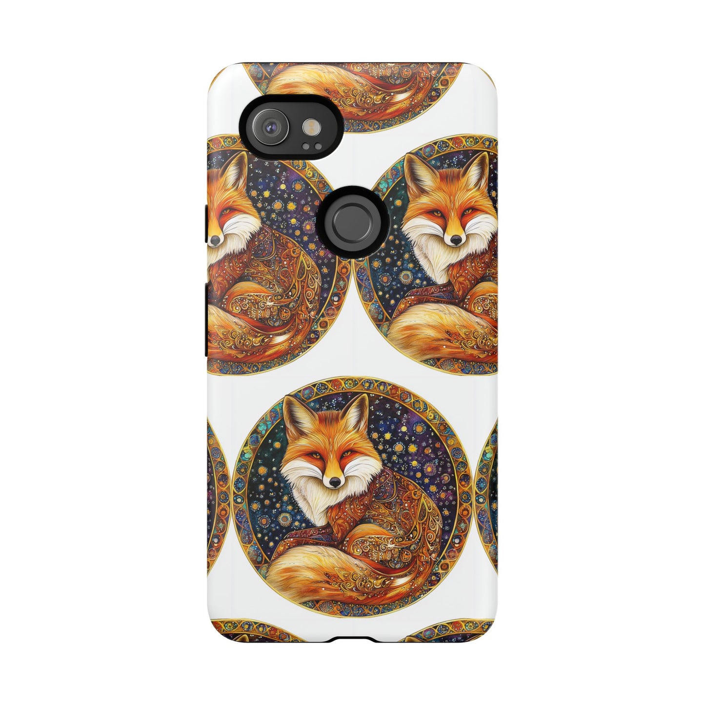 Artistic Fox Phone Case, Tough Phone Cover, Unique Gift for Animal Lovers, Stylish Tech Accessory, Nature-Inspired Decor