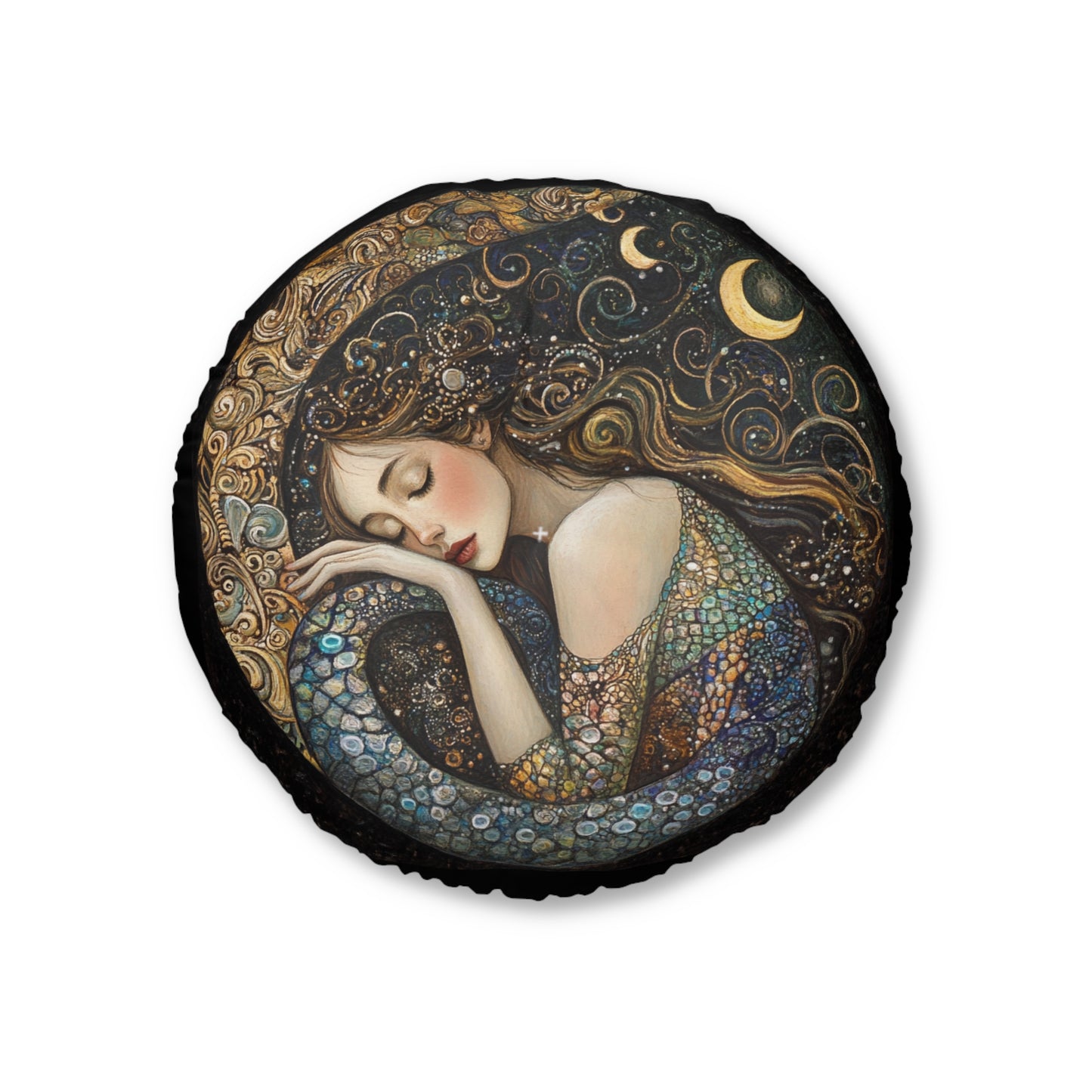 Dreamy Tufted Floor Pillow - Cozy Round Cushion for Boho Decor, Meditation, Relaxation, and Gifts