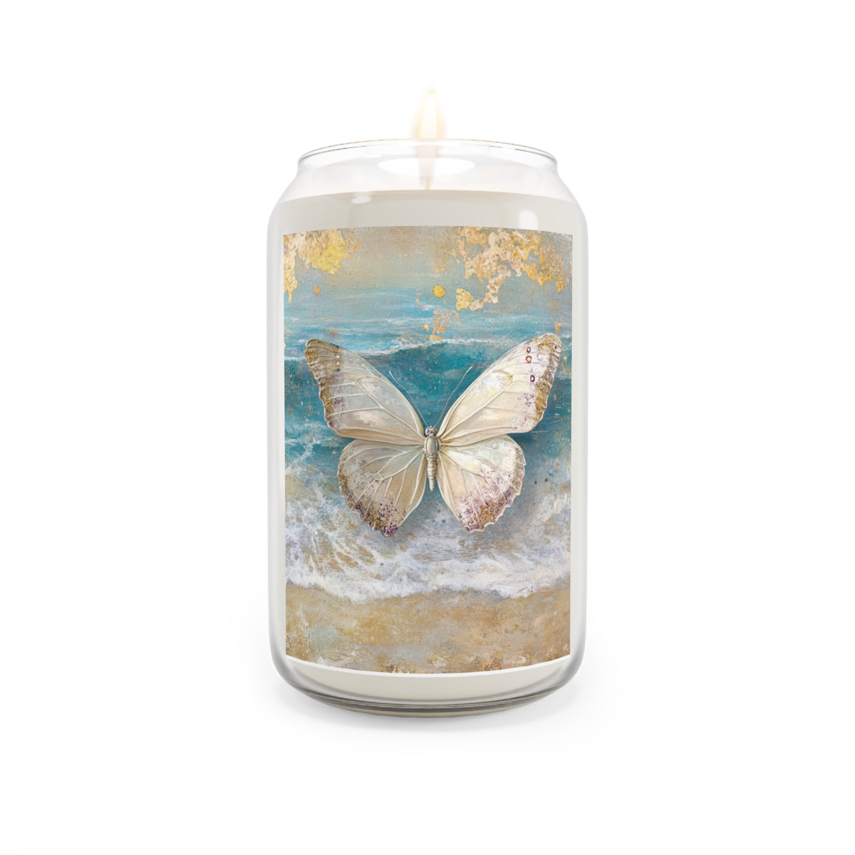 Ocean Breeze Butterfly Candle, Aromatherapy Gift, Home Decor, Stress Relief, Eco-Friendly
