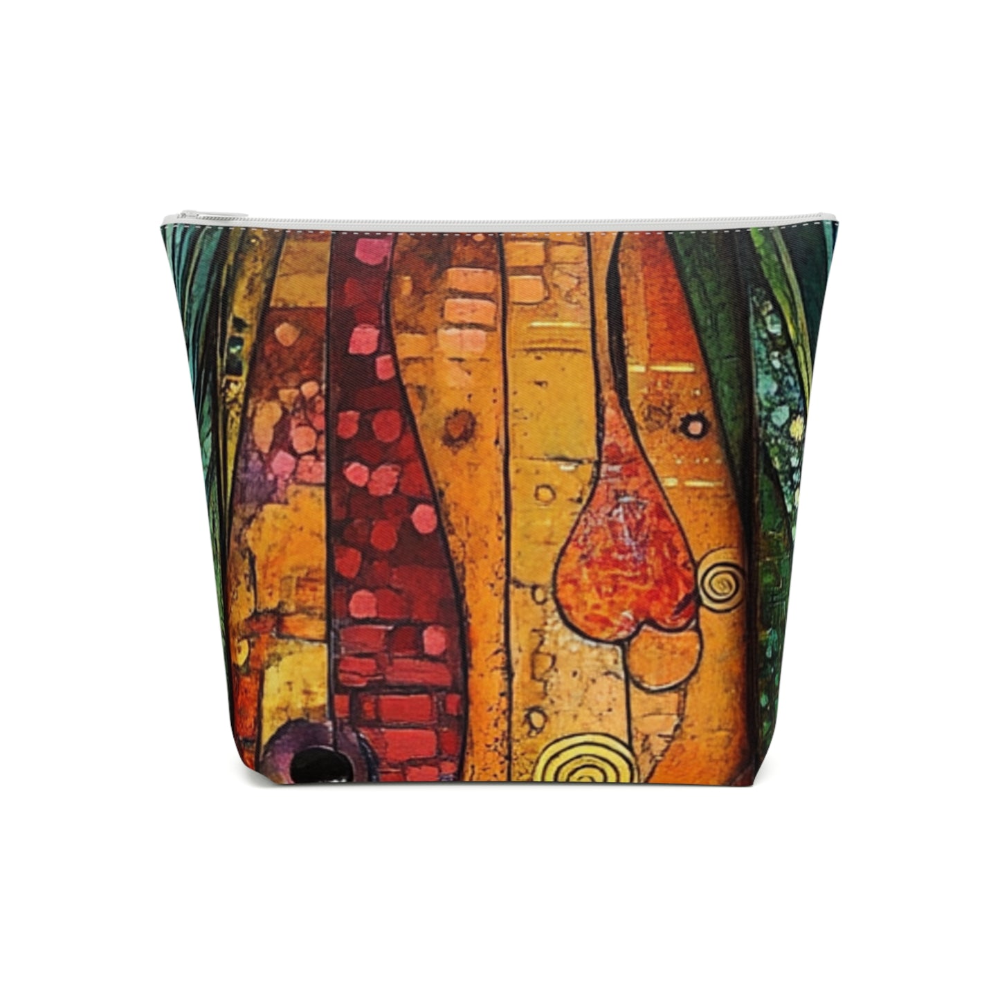 Fairy Door Artistic Cotton Cosmetic Bag - Unique Makeup Pouch, Gift for Her, Travel Organizer, Bohemian Style, Everyday Essentials