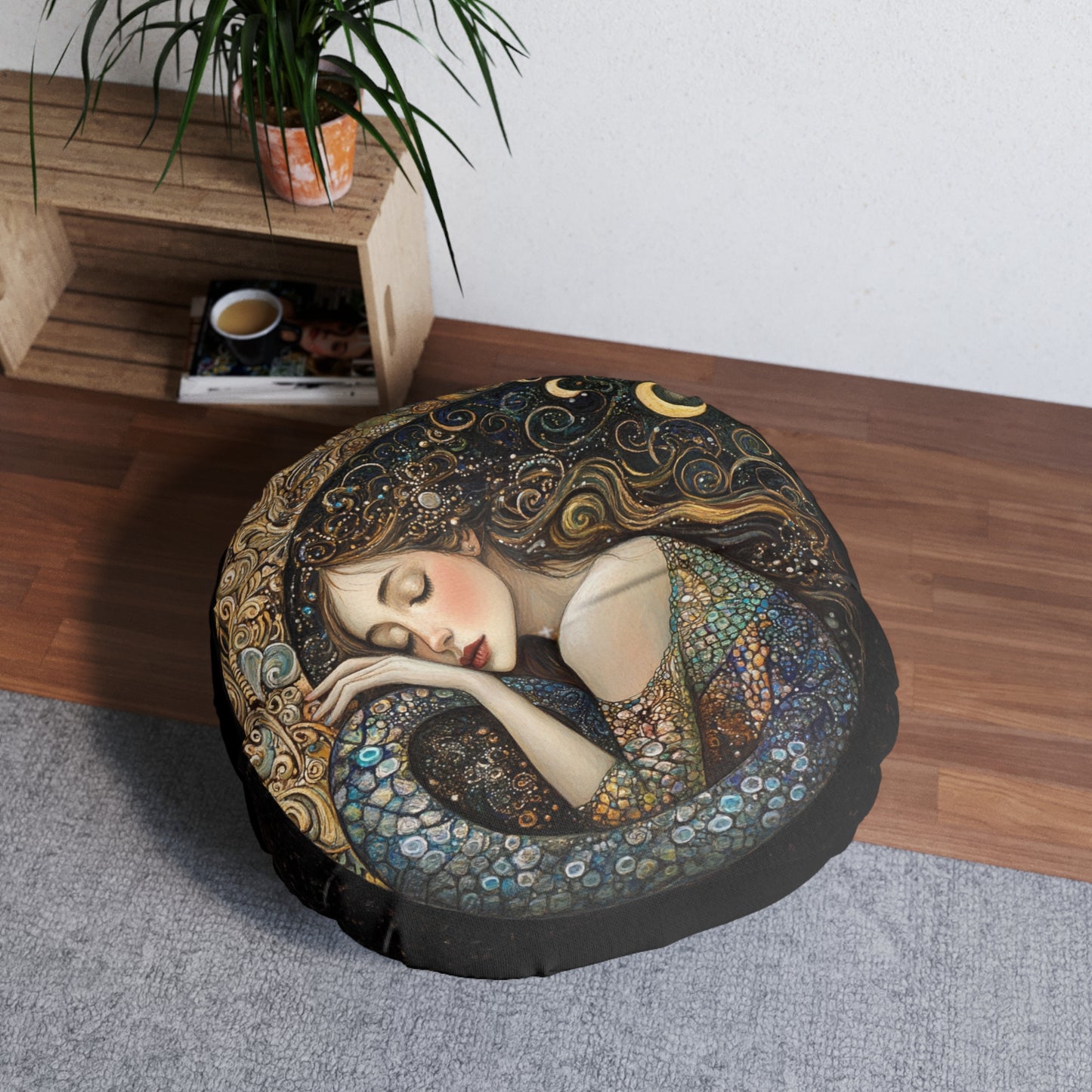 Dreamy Tufted Floor Pillow - Cozy Round Cushion for Boho Decor, Meditation, Relaxation, and Gifts