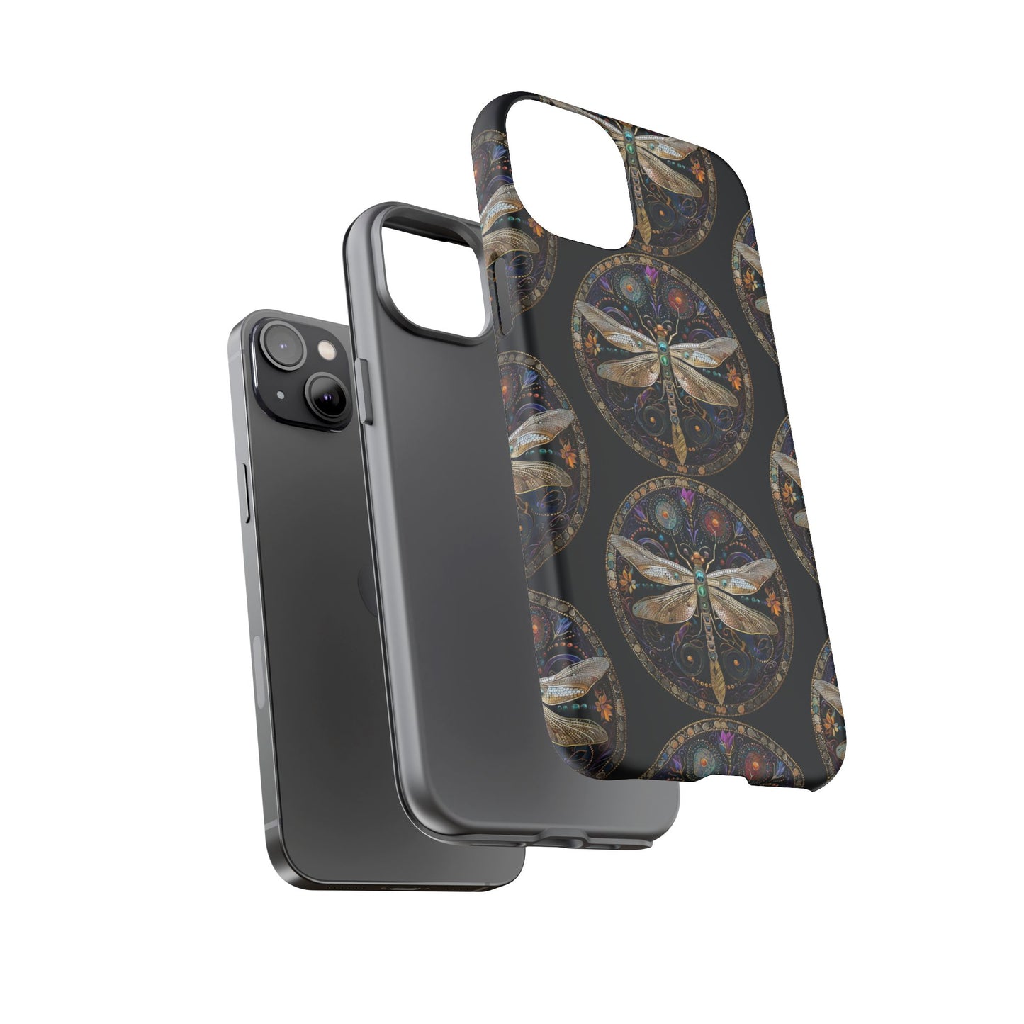 Dragonfly Phone Case, Tough Phone Cover, Artistic Cell Phone Accessory, Gift for Nature Lovers, Unique Phone Protector