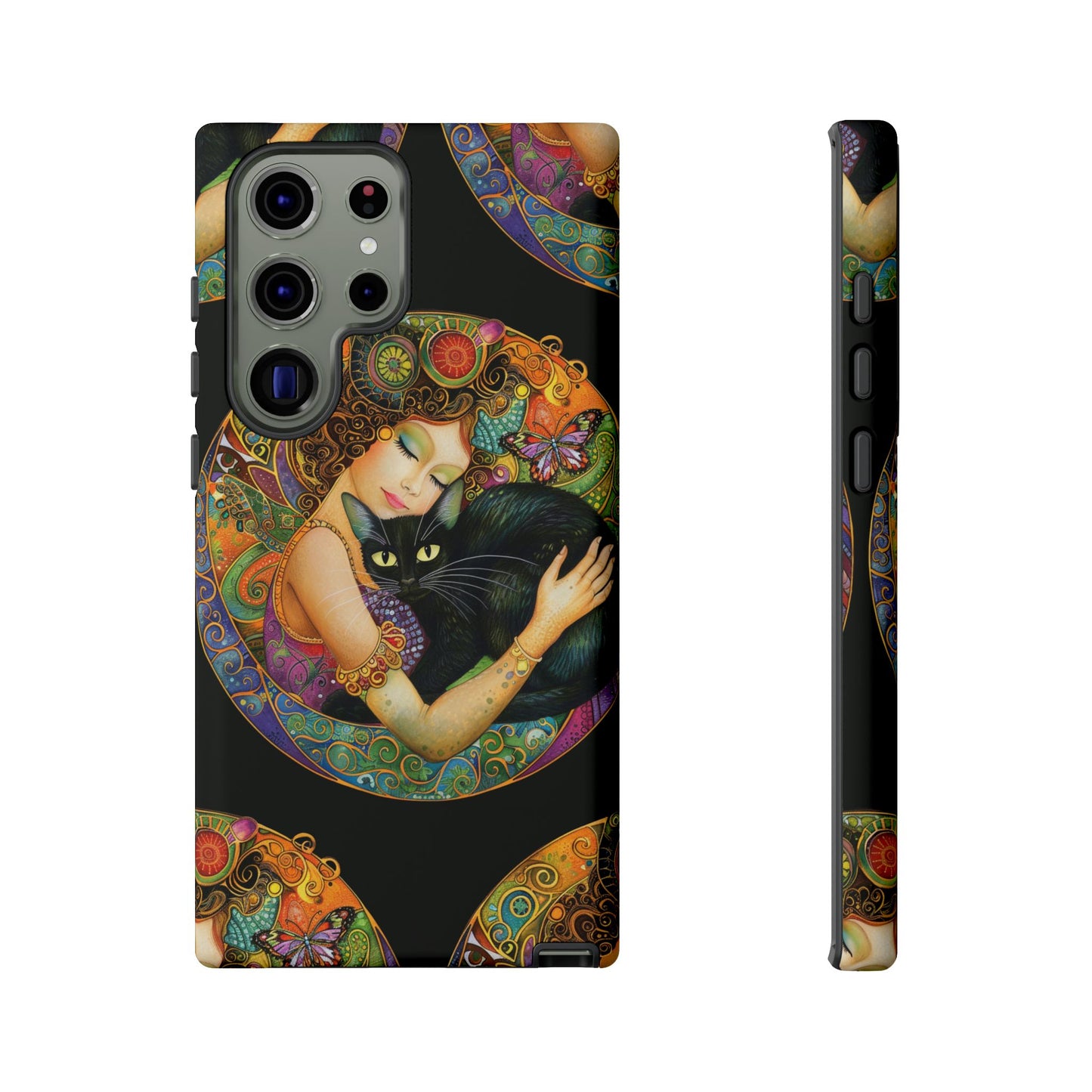 Tough Cases Phone Case, Colorful Protective Cover for Cat Lovers, Trendy Gift for Birthdays, Unique Art Phone Accessories