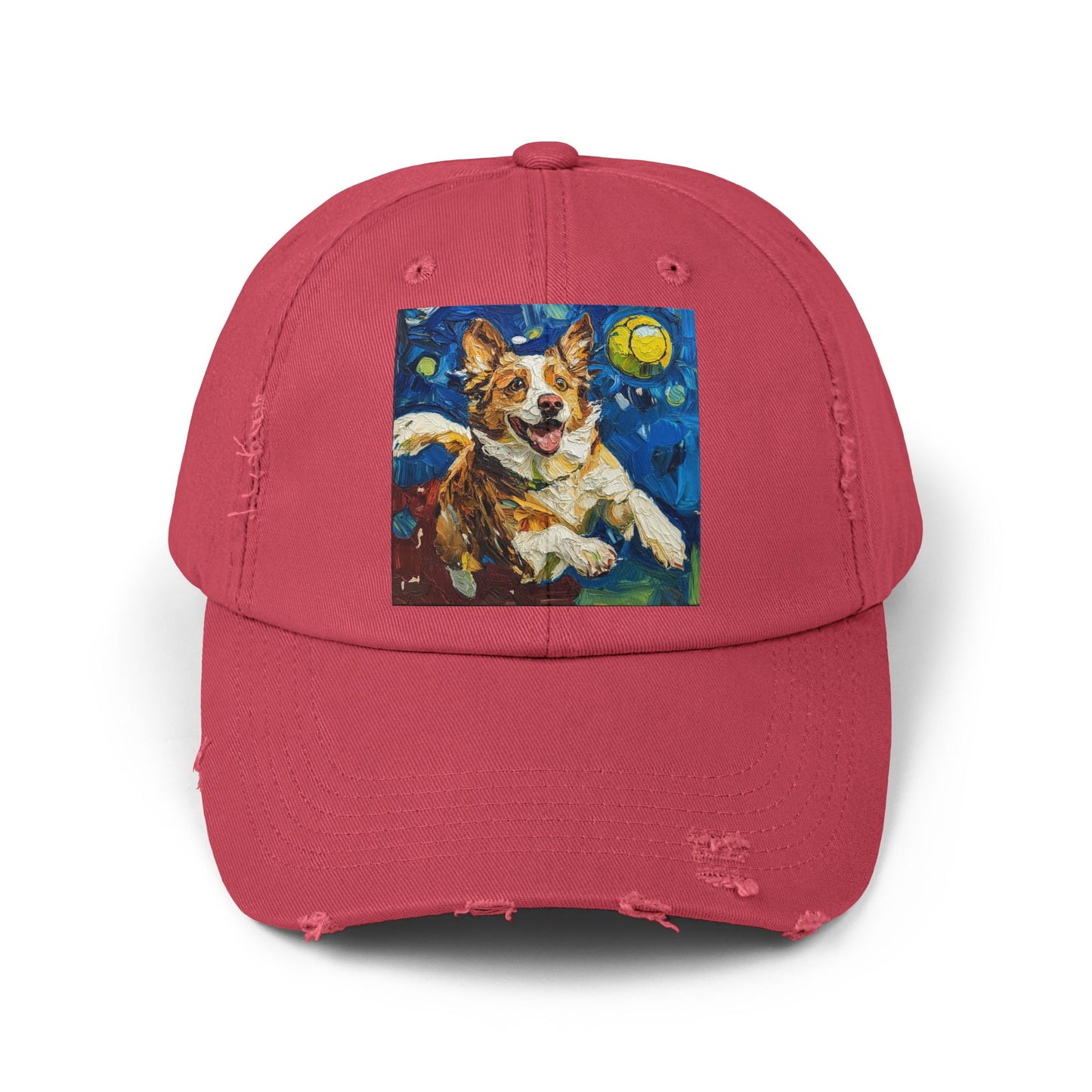 Pickleball Australian Shepherd Lovers Unisex Distressed Cap, Pet Lover Gift, Casual Hat, Unique Dog Art Cap, Birthday Gift for Dog Owners
