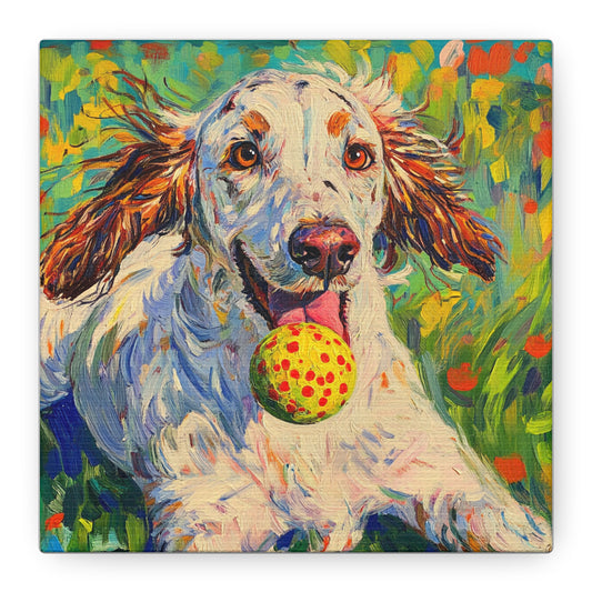 Irish Red Setter Canvas Wall Art, Pet Lover Gift, Dog Painting, Home Decor, Dog Enthusiast, Animal Lover Wall Decor, Colorful Artwork
