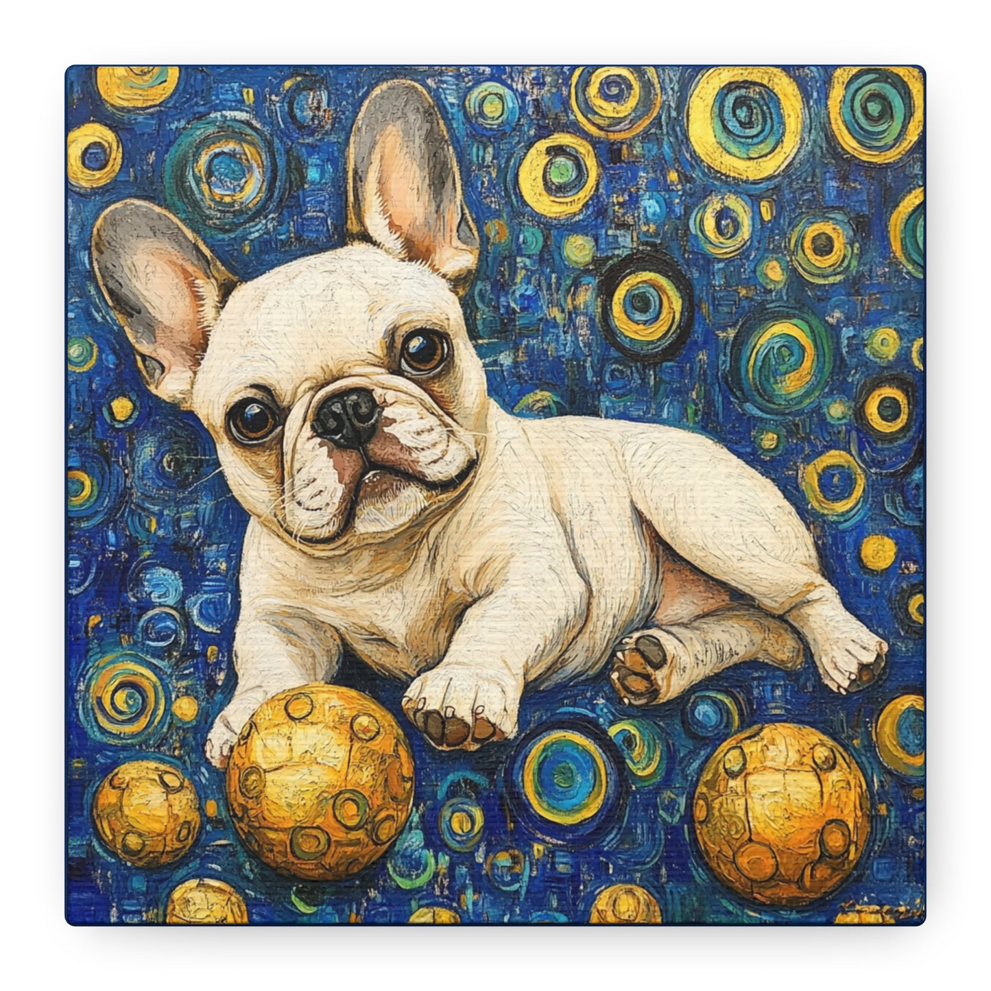 French Bulldog Matte Canvas, Stretched, Bodhi Pets