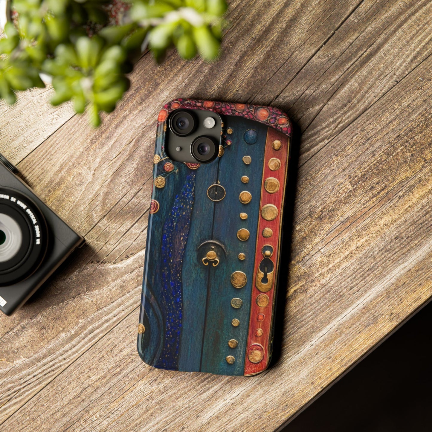 Fairy Door Artistic Slim Phone Cases, Unique Phone Cover, Gift for Art Lovers, Decorative Case, Phone Accessory