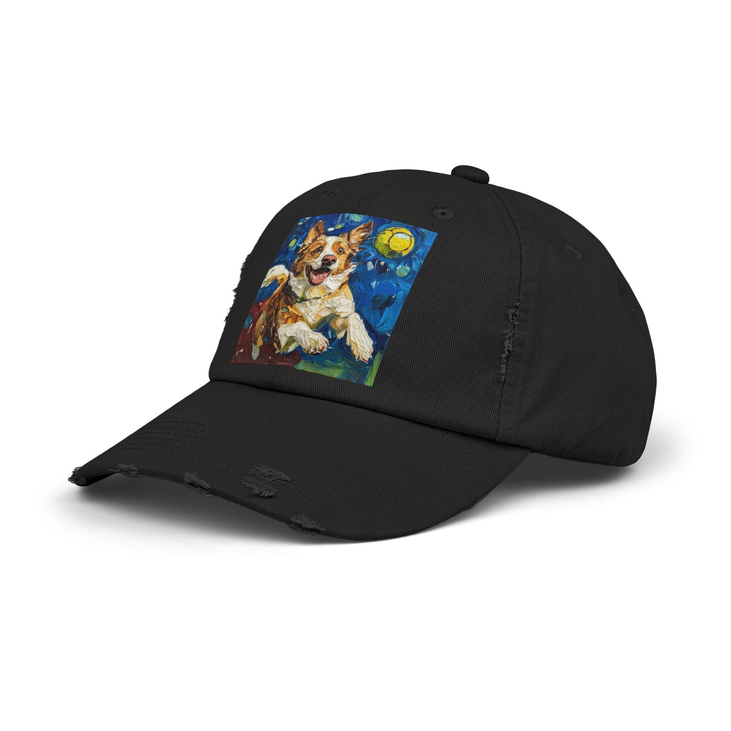 Pickleball Australian Shepherd Lovers Unisex Distressed Cap, Pet Lover Gift, Casual Hat, Unique Dog Art Cap, Birthday Gift for Dog Owners