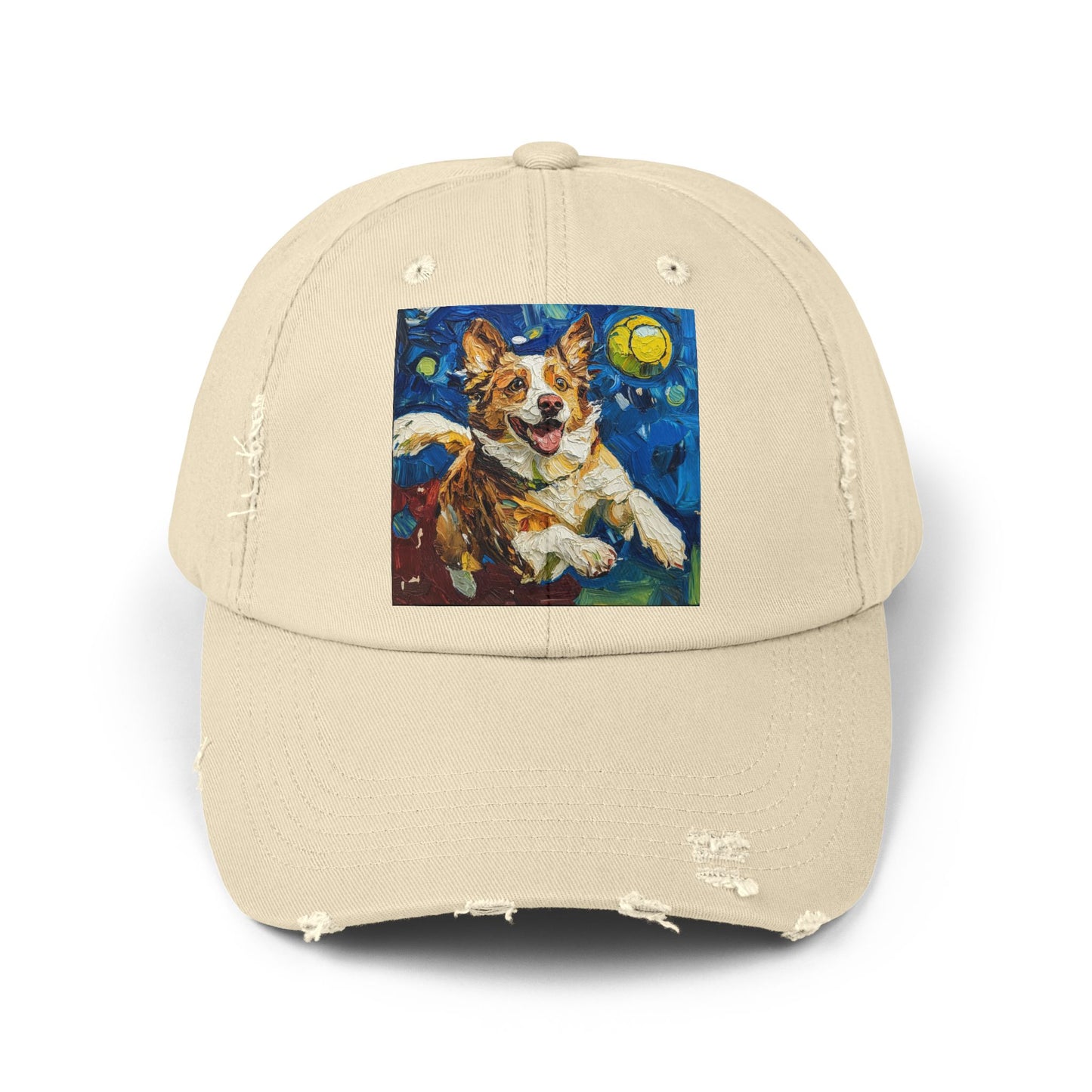 Pickleball Australian Shepherd Lovers Unisex Distressed Cap, Pet Lover Gift, Casual Hat, Unique Dog Art Cap, Birthday Gift for Dog Owners