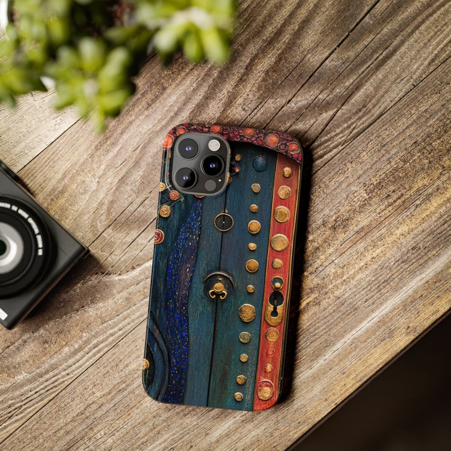 Fairy Door Artistic Slim Phone Cases, Unique Phone Cover, Gift for Art Lovers, Decorative Case, Phone Accessory