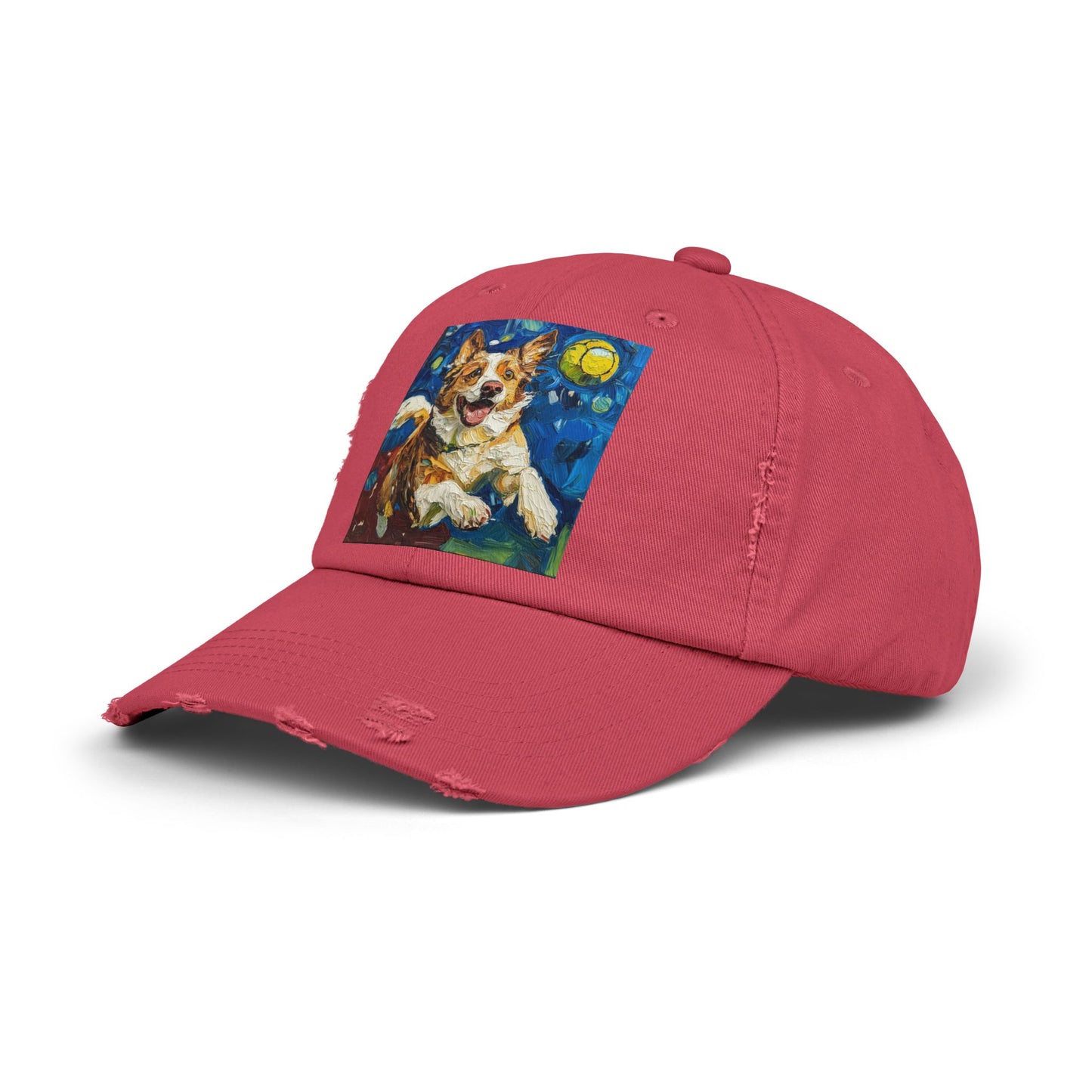 Pickleball Australian Shepherd Lovers Unisex Distressed Cap, Pet Lover Gift, Casual Hat, Unique Dog Art Cap, Birthday Gift for Dog Owners
