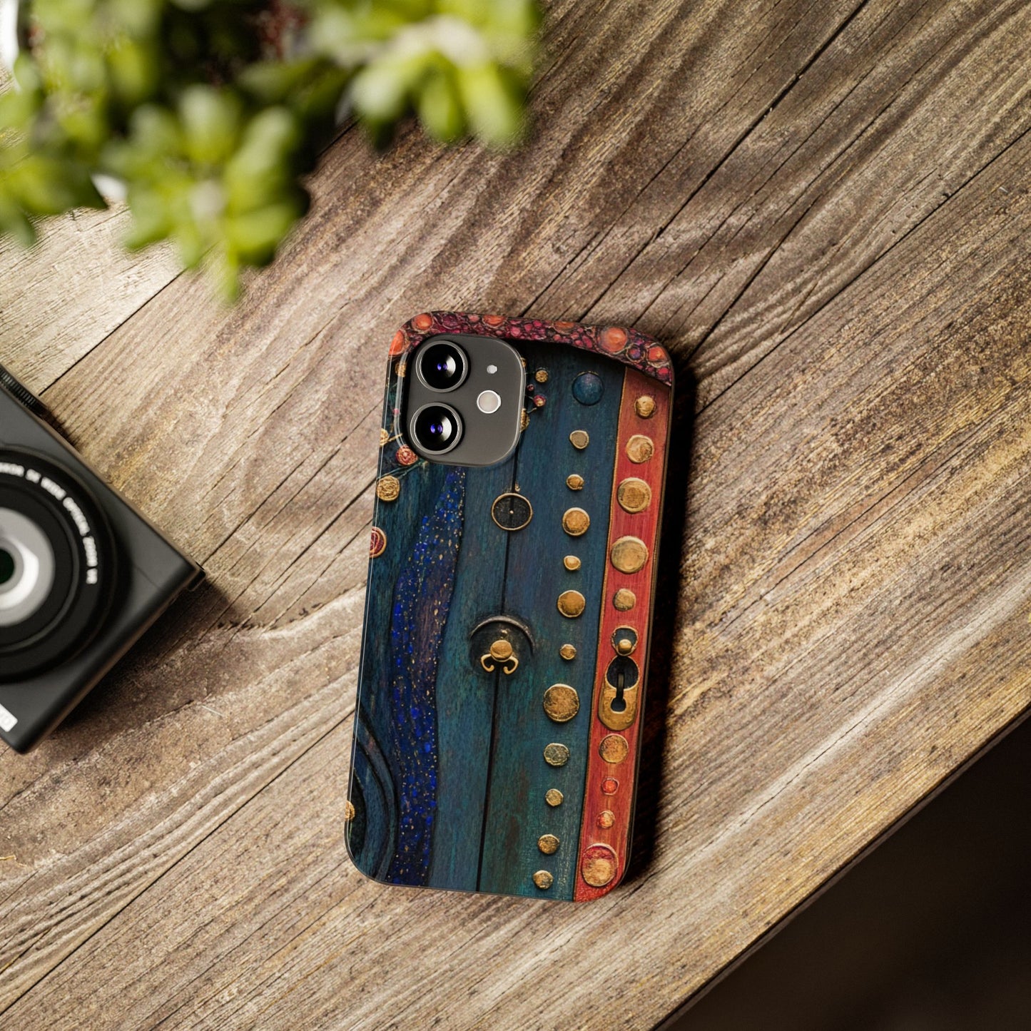 Fairy Door Artistic Slim Phone Cases, Unique Phone Cover, Gift for Art Lovers, Decorative Case, Phone Accessory
