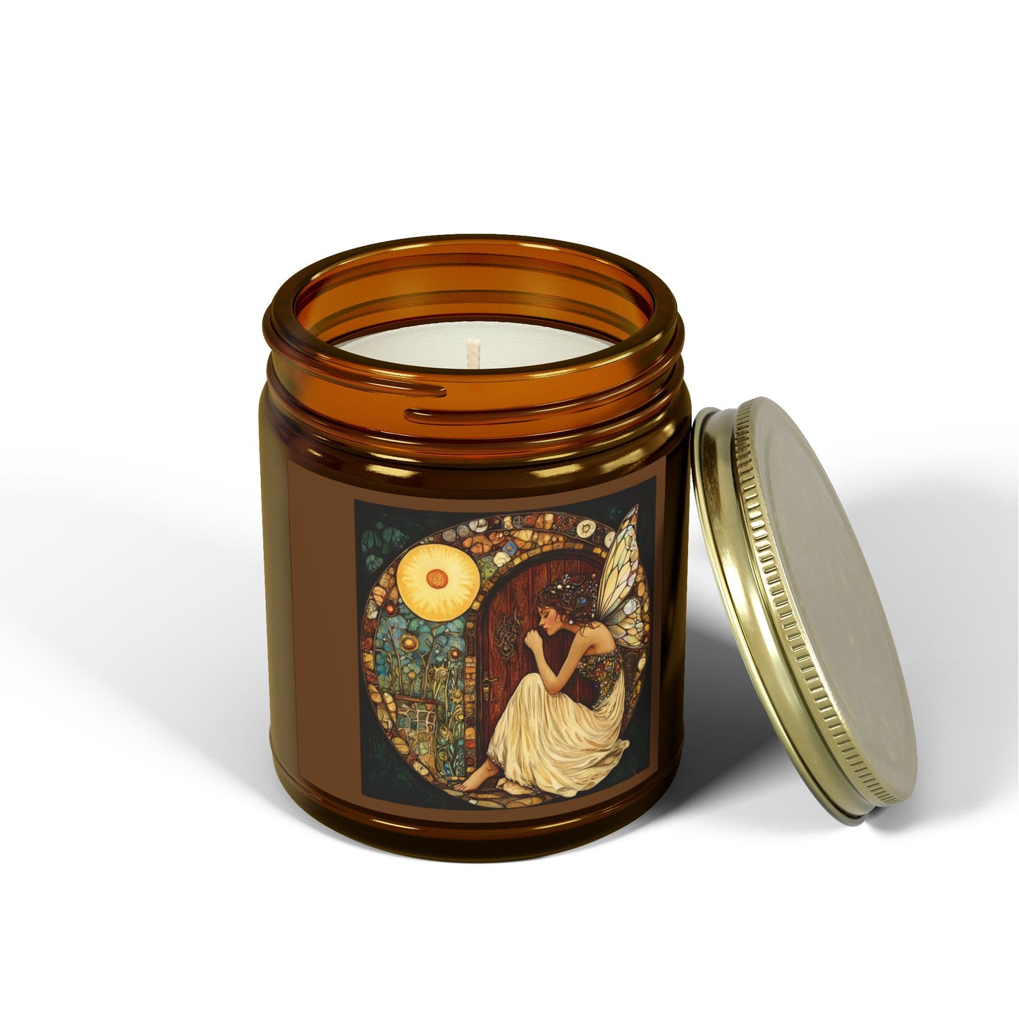 Fairy Door Aromatherapy Candles: Coconut Apricot Wax, Hand-Poured, Natural Fragrance, Home Decor, Eco-Friendly Gifts, Relaxation
