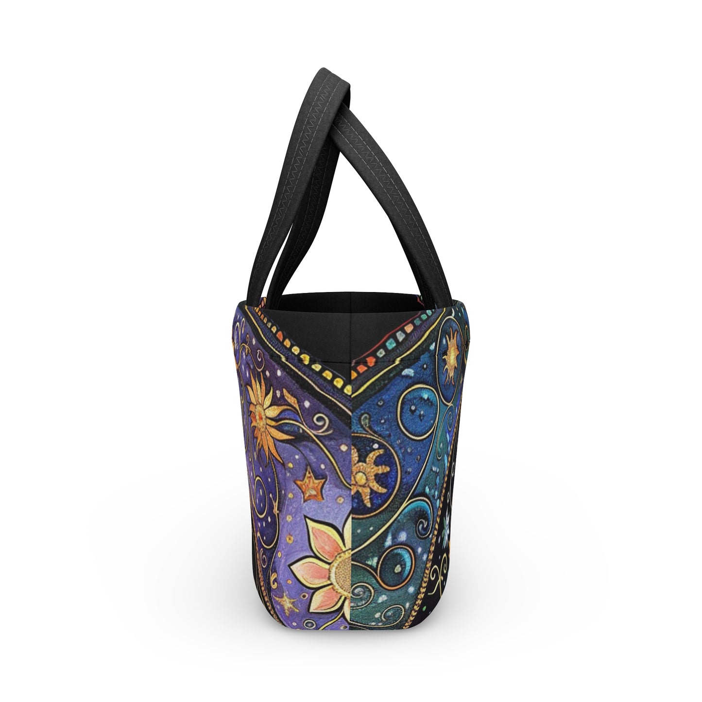 Cosmic Pattern Lunch Bag | Stylish Tote for Lunches, Picnics, Travel, Birthday Gift, Eco-Friendly Bag