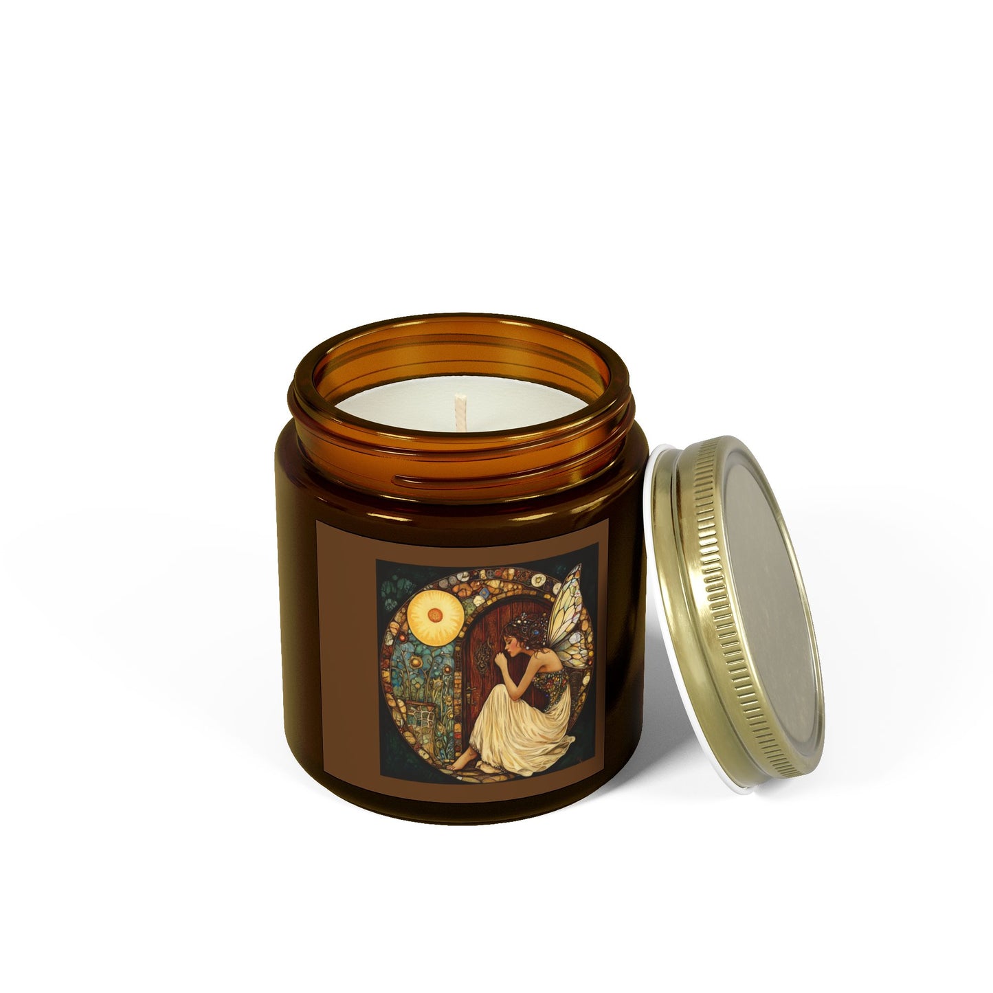 Fairy Door Aromatherapy Candles: Coconut Apricot Wax, Hand-Poured, Natural Fragrance, Home Decor, Eco-Friendly Gifts, Relaxation