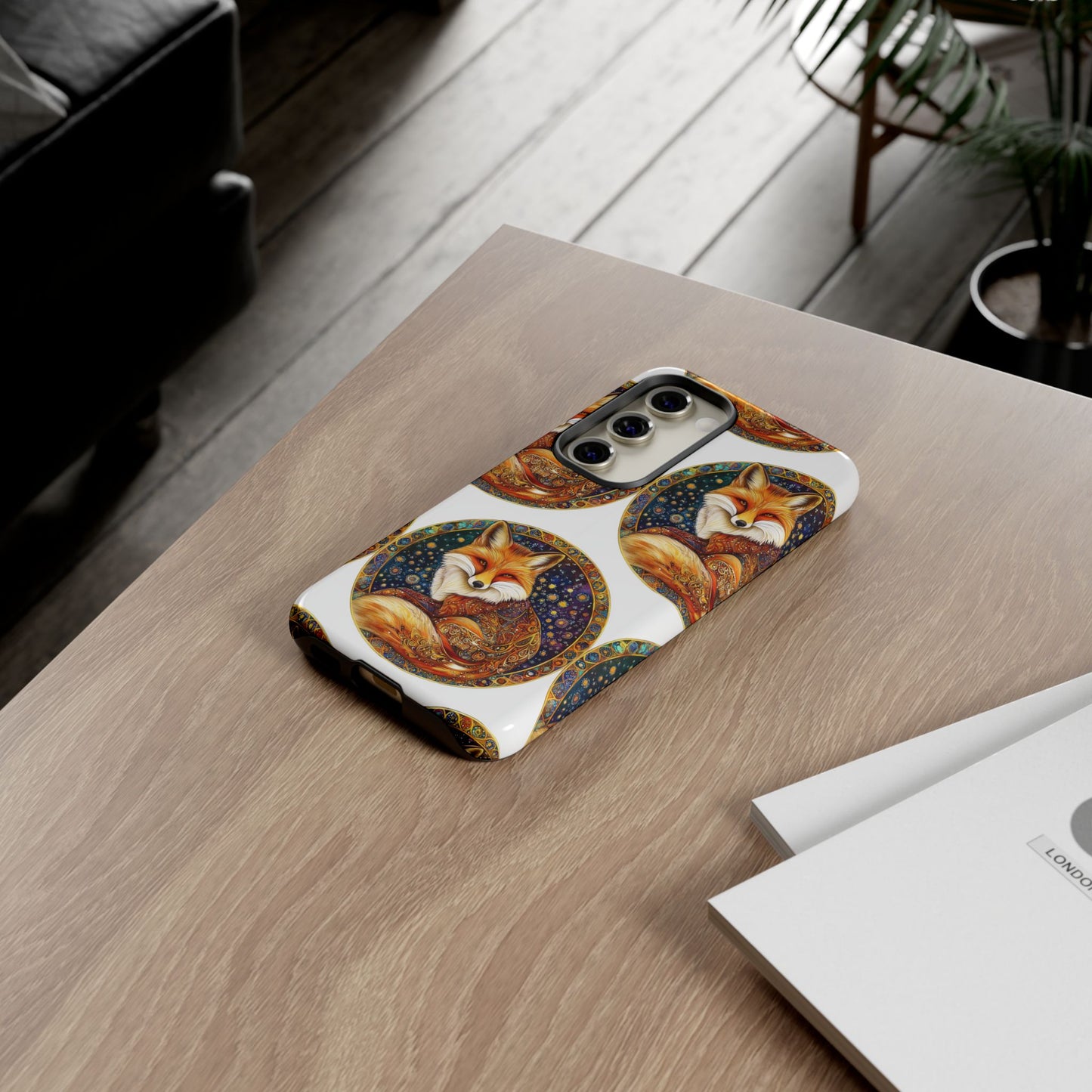 Artistic Fox Phone Case, Tough Phone Cover, Unique Gift for Animal Lovers, Stylish Tech Accessory, Nature-Inspired Decor