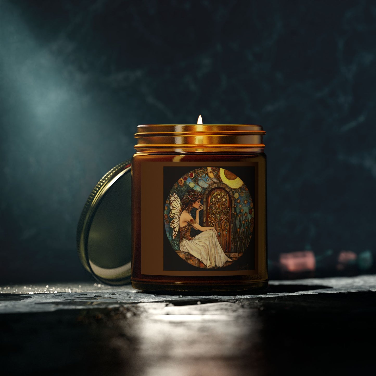 Fairy Door Aromatherapy Candles: Coconut Apricot Wax, Hand-Poured, Natural Fragrance, Home Decor, Eco-Friendly Gifts, Relaxation