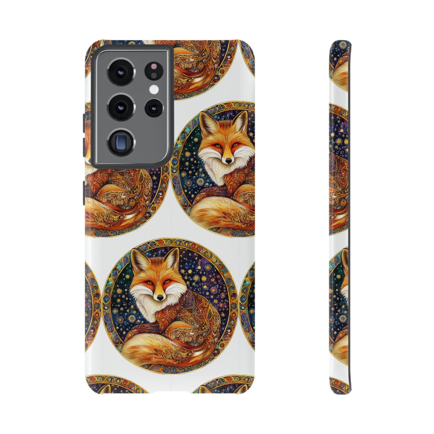 Artistic Fox Phone Case, Tough Phone Cover, Unique Gift for Animal Lovers, Stylish Tech Accessory, Nature-Inspired Decor