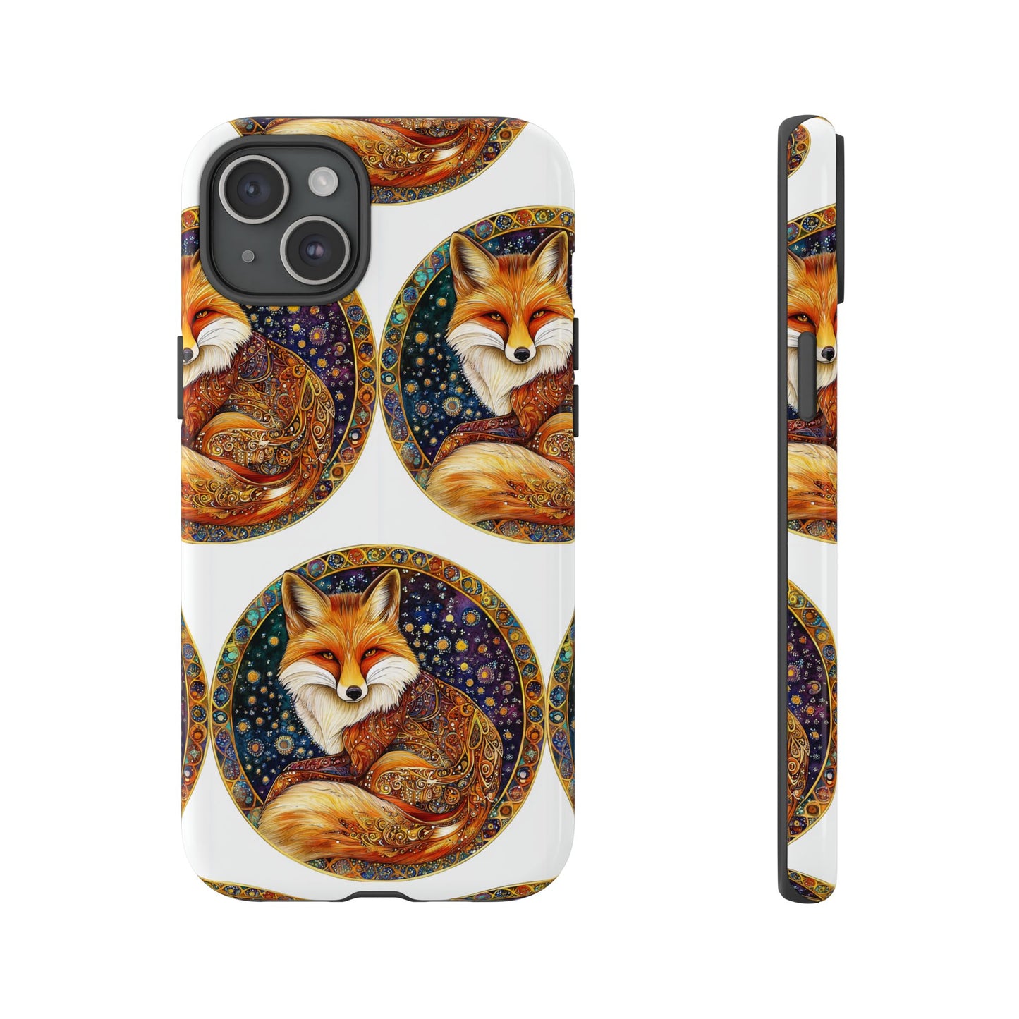 Artistic Fox Phone Case, Tough Phone Cover, Unique Gift for Animal Lovers, Stylish Tech Accessory, Nature-Inspired Decor