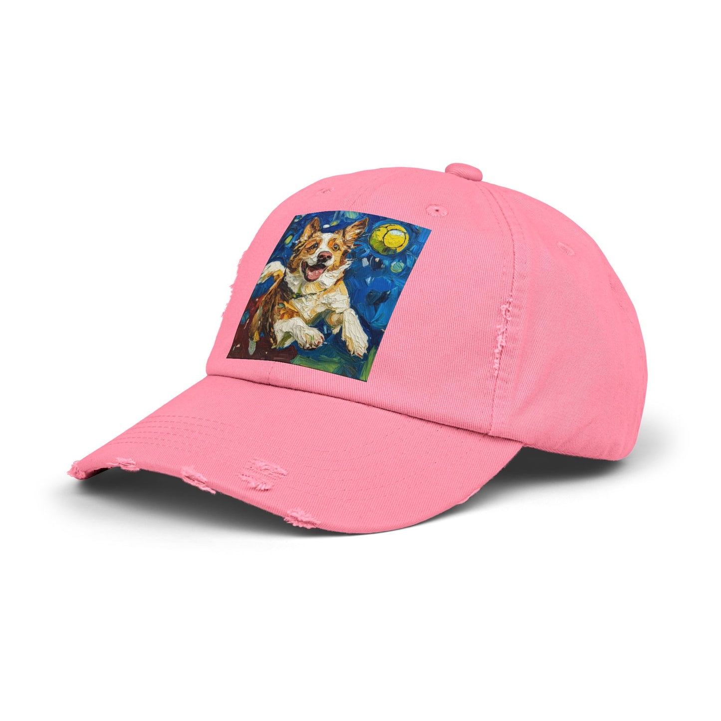 Pickleball Australian Shepherd Lovers Unisex Distressed Cap, Pet Lover Gift, Casual Hat, Unique Dog Art Cap, Birthday Gift for Dog Owners